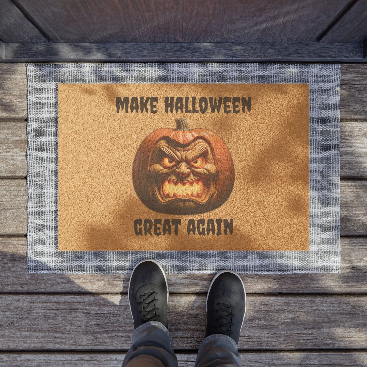 Halloween Doormat | Make Halloween Great Again | Spooky Welcome Mat, Fall Decor, Halloween Decor, Seasonal Home Decor, Porch Mat
