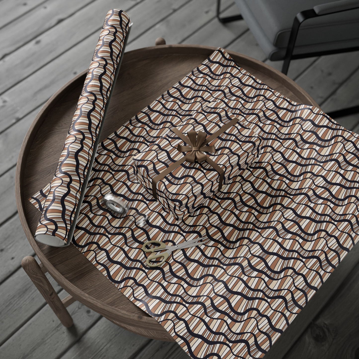 Stylish Wrapping Paper Roll for Gifts, Modern Gift Wrap, Eco-Friendly Wrapping, Holiday Decor, Birthday & Special Occasions