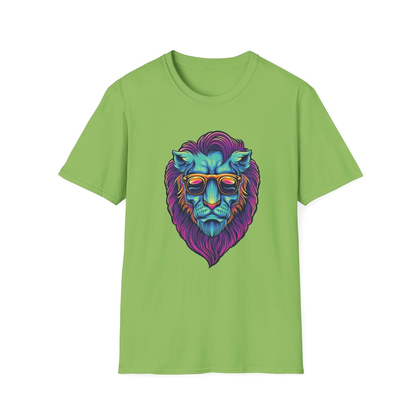 Lion Head with Sunglasses Psychedelic - Mleem
