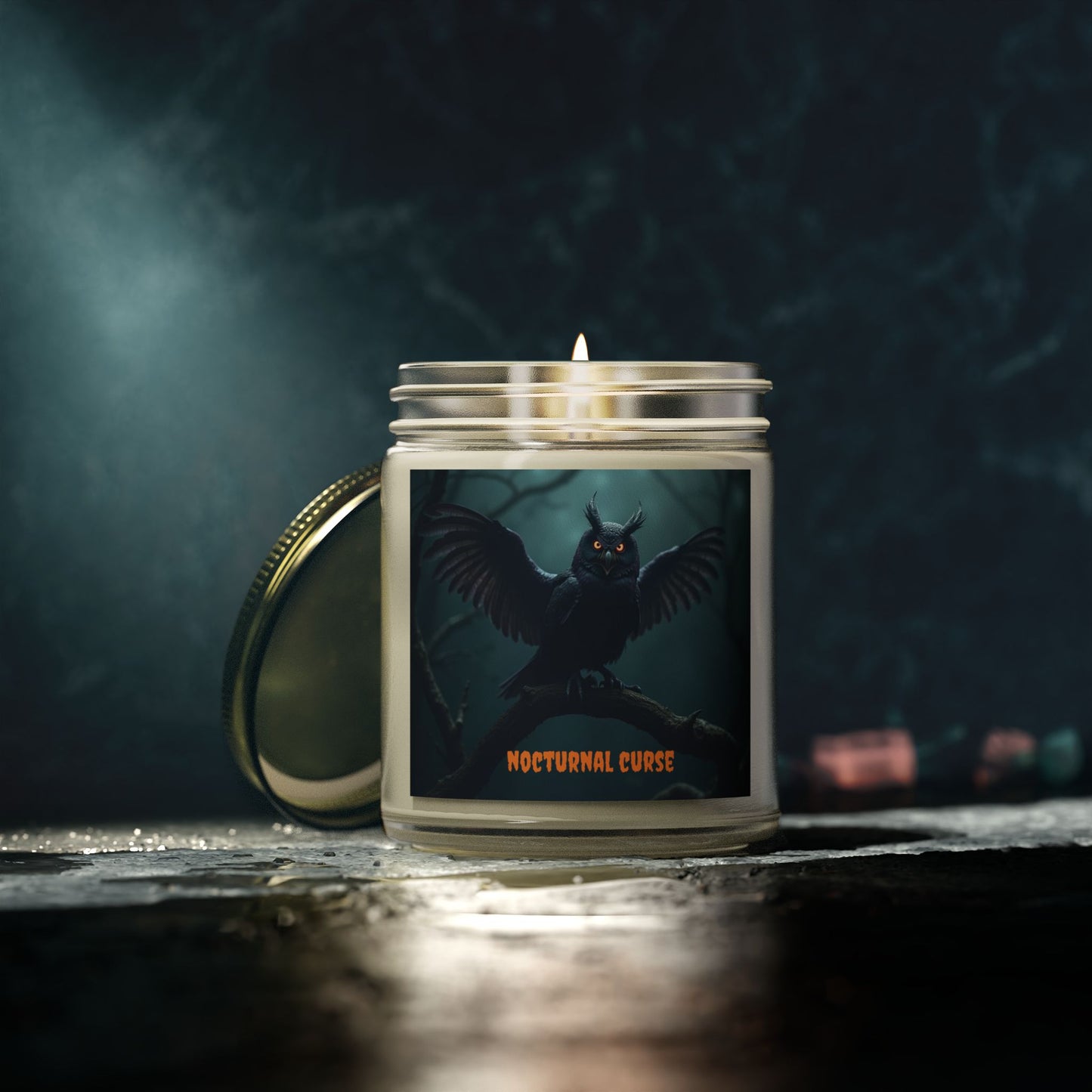 Nocturnal Curse Scented Candle - Spooky Home Decor, Aromatherapy Gift, Halloween Candle, Unique Home Fragrance