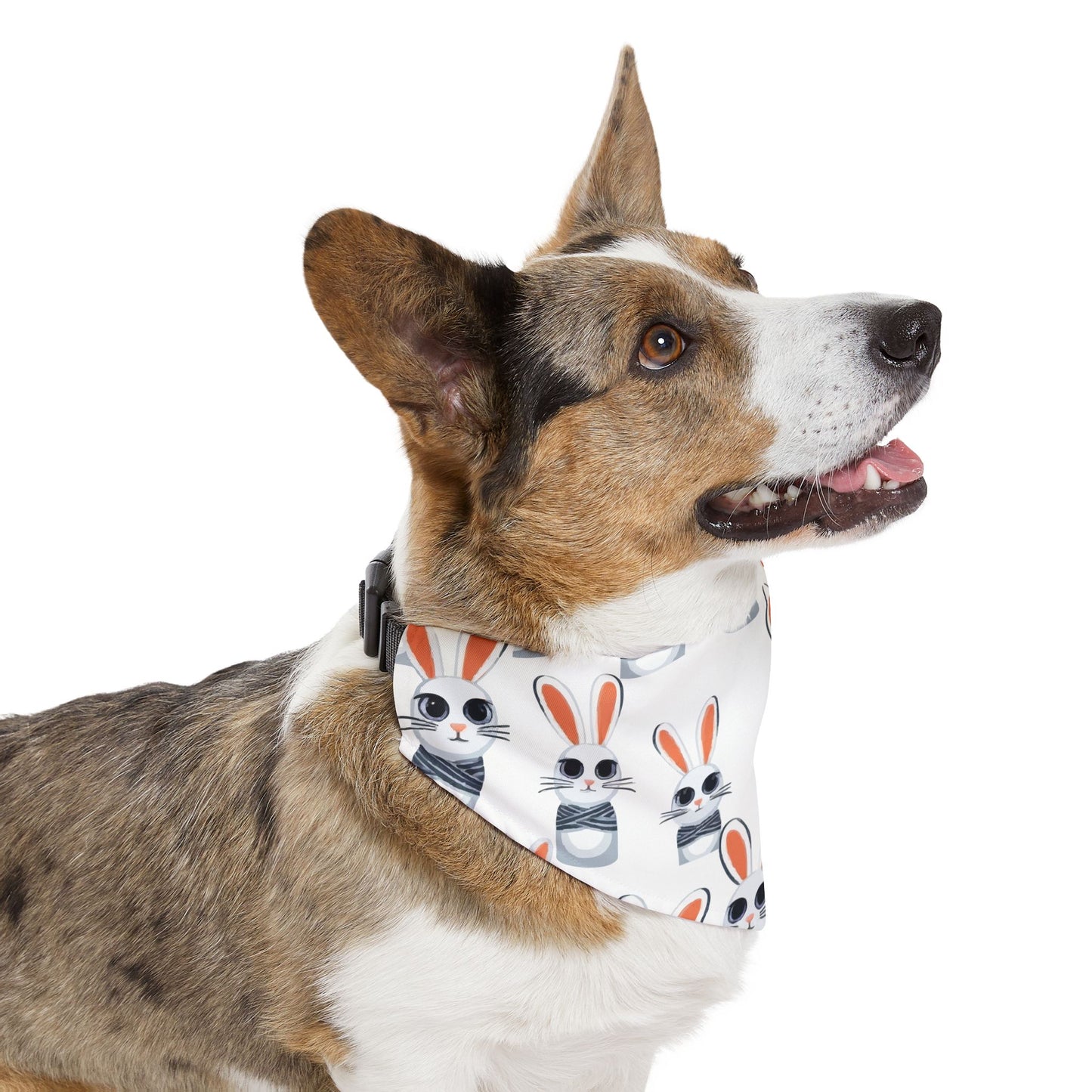 Charming Pet Bandana Collar for Dogs, Playful Bunny Design, Cute Gift for Pet Lovers, Perfect for Spring Celebrations