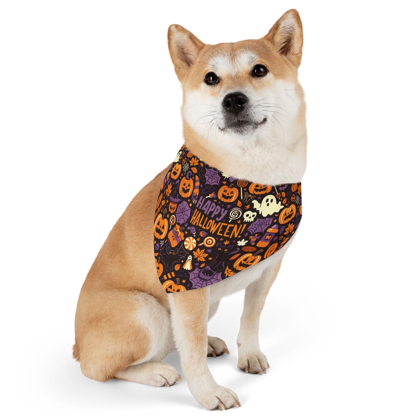 Halloween Pet Bandana Collar - Festive Dog Accessories for Spooky Season, Pet Costume, Fall Festivity Gear, Cute Dog Fashion