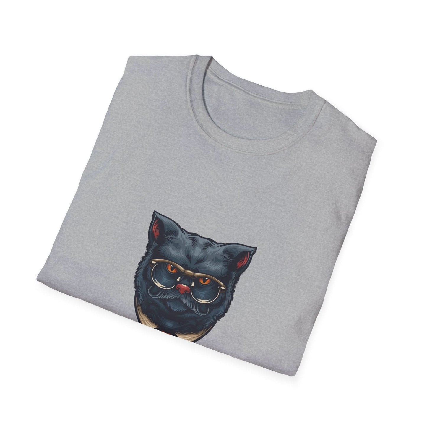Grey Gentleman Cat with Glasses - Mleem