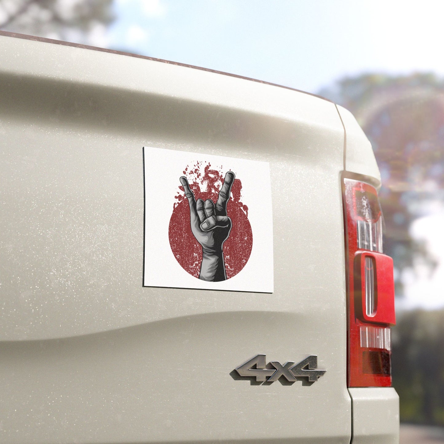 Rock Hand Car Magnets - Cool Car Accessories, Music-Themed Decor, Road Trip Essentials, Gift for Music Lovers