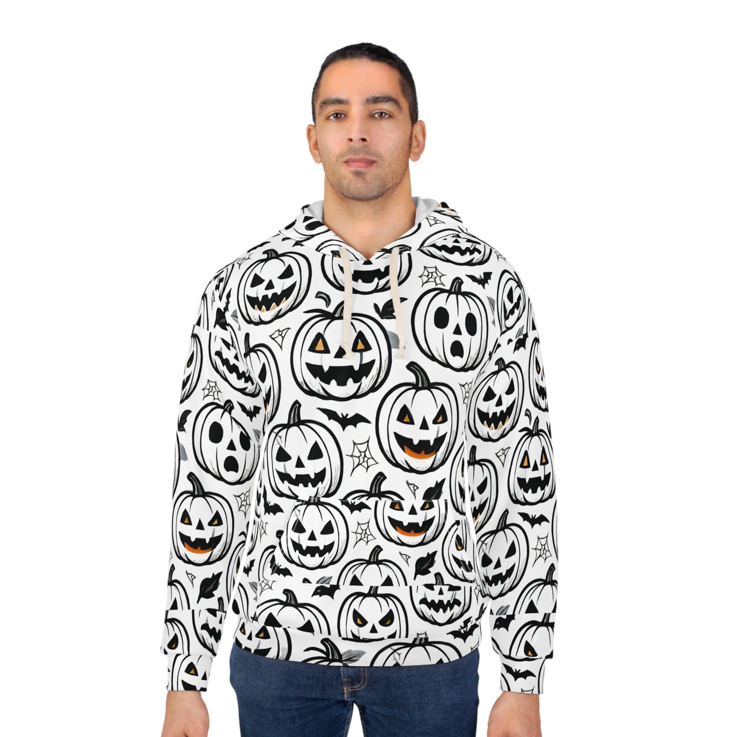 Halloween Pumpkin Hoodie, Unisex Pullover, Fall Apparel, Costume Party, Spooky Season, Cozy Sweatshirt