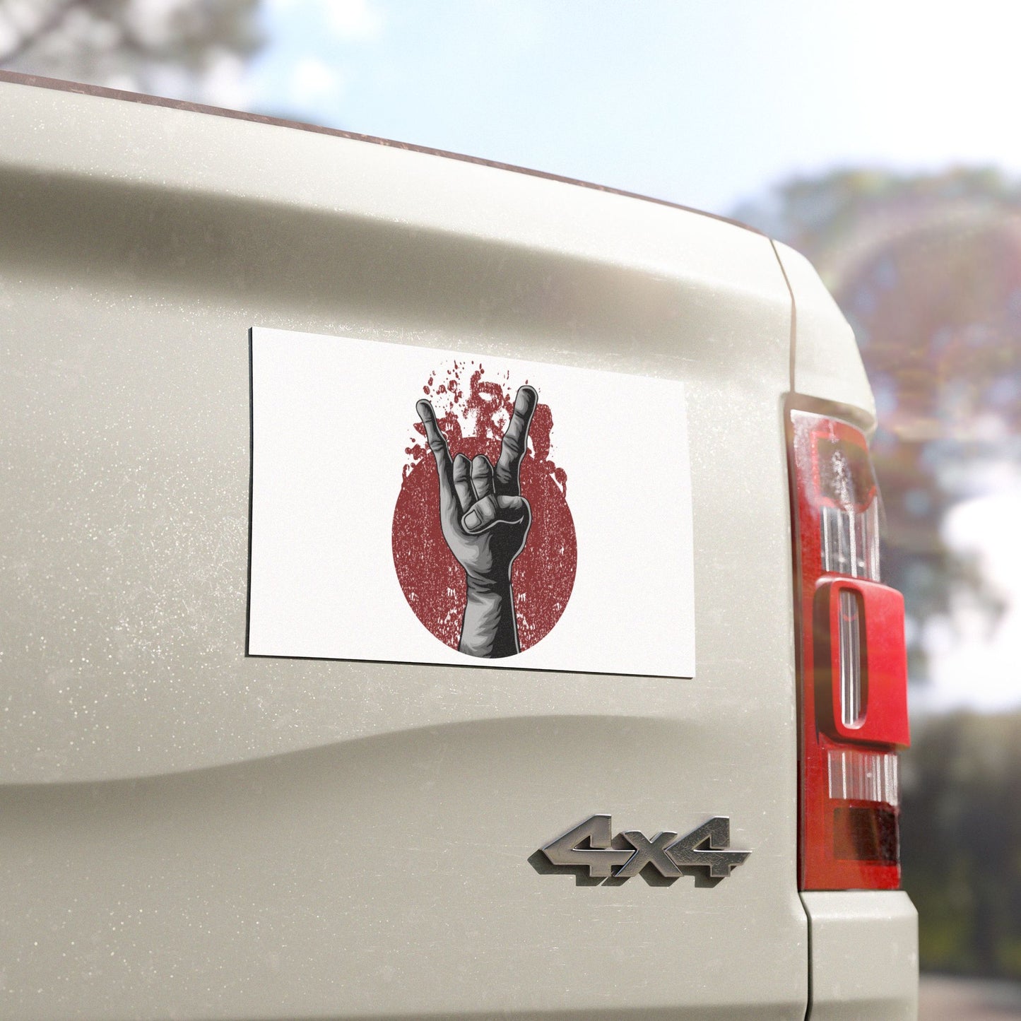 Rock Hand Car Magnets - Cool Car Accessories, Music-Themed Decor, Road Trip Essentials, Gift for Music Lovers