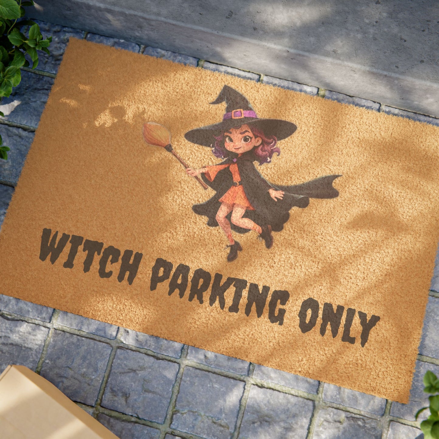 Witch Parking Only Doormat, Halloween Welcome Mat, Spooky Home Decor, Seasonal Gift, Fun Outdoor Entry Mat, Witchy Vibes