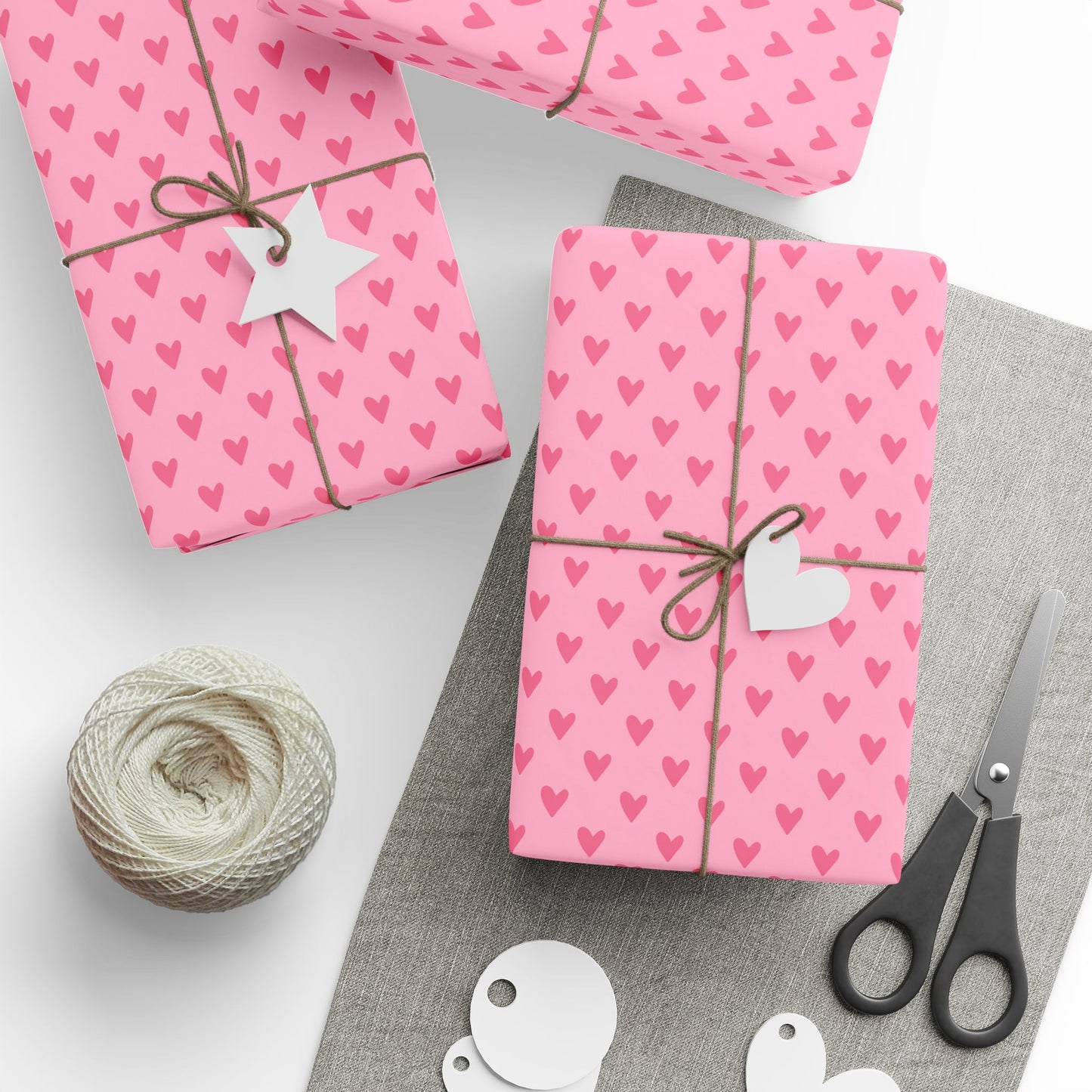 Valentine's Day Gift Wrap, Heart Pattern Wrapping Paper, Cute Pink Gift Wrap, Party Supplies, Birthday Wrapping Paper, Holiday Wrap