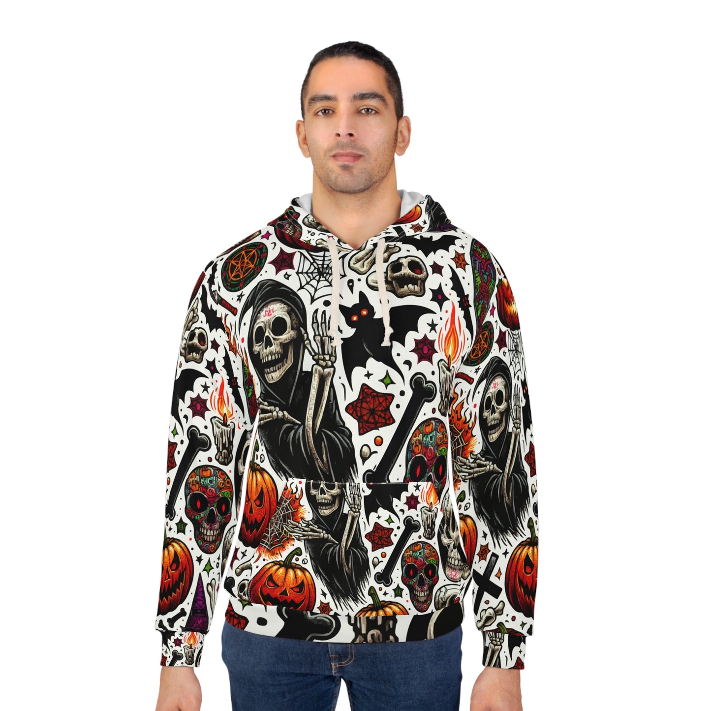 Halloween Skull Pullover Hoodie