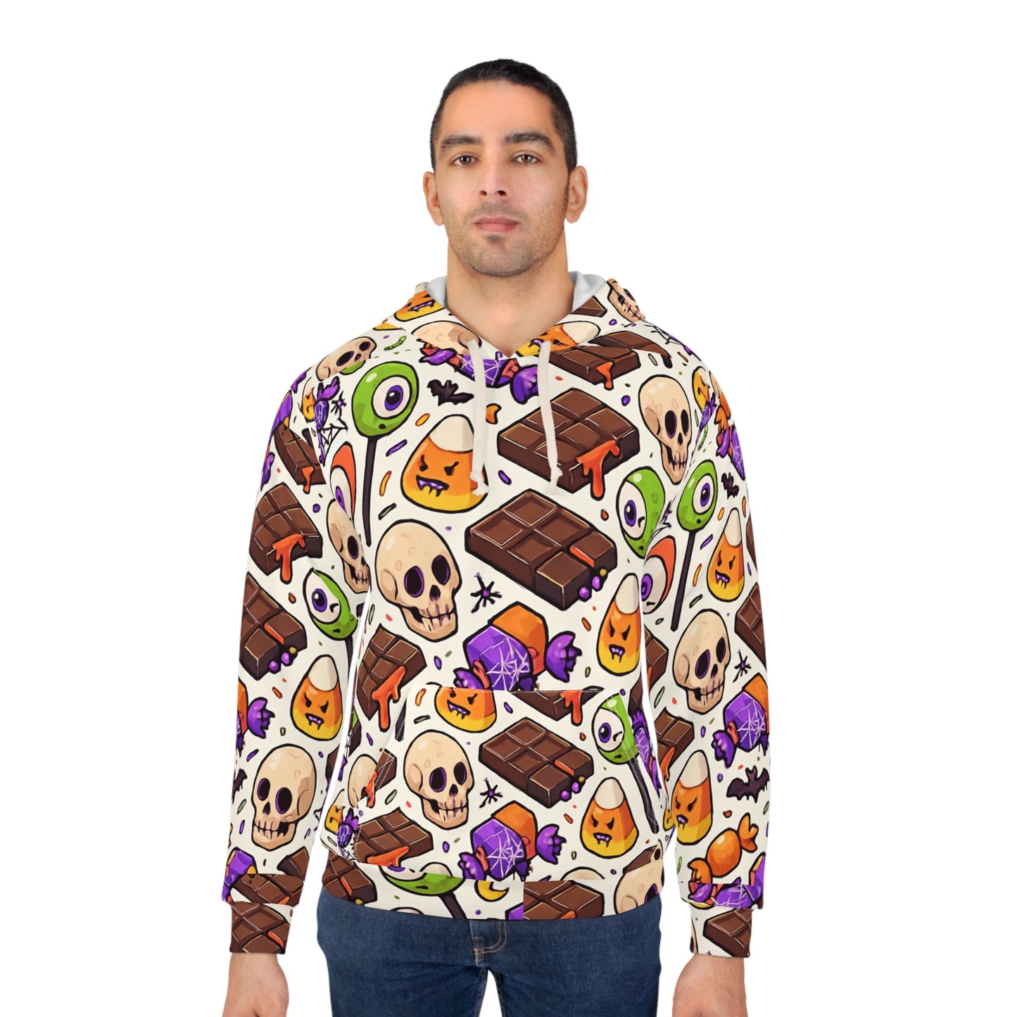 Spooky Fun Hoodie: Halloween Celebration, Unisex Pullover, Cozy Apparel, Soft Hoodie, Casual Outfit, Graphic Sweatshirt