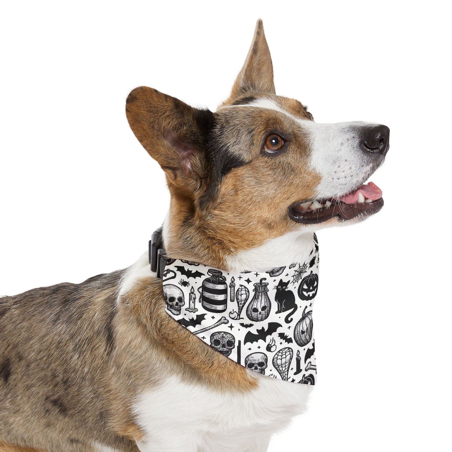 Spooky Pet Bandana Collar for Halloween, Dog Accessory, Halloween Costume, Pet Gift, Festival Fashion, Pet Costume