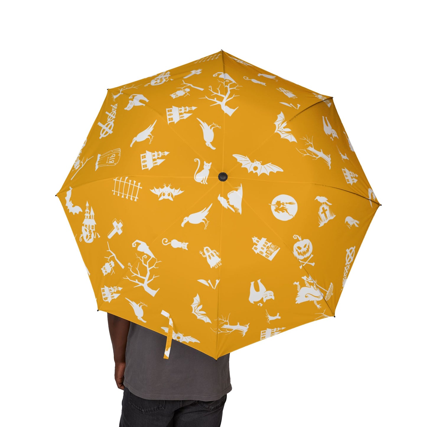 Sunny Day Semi-Automatic Umbrella | Foldable Canopy for Rain & Sun | Unique Gift for Travelers, Fashionable Rain Gear, Spring