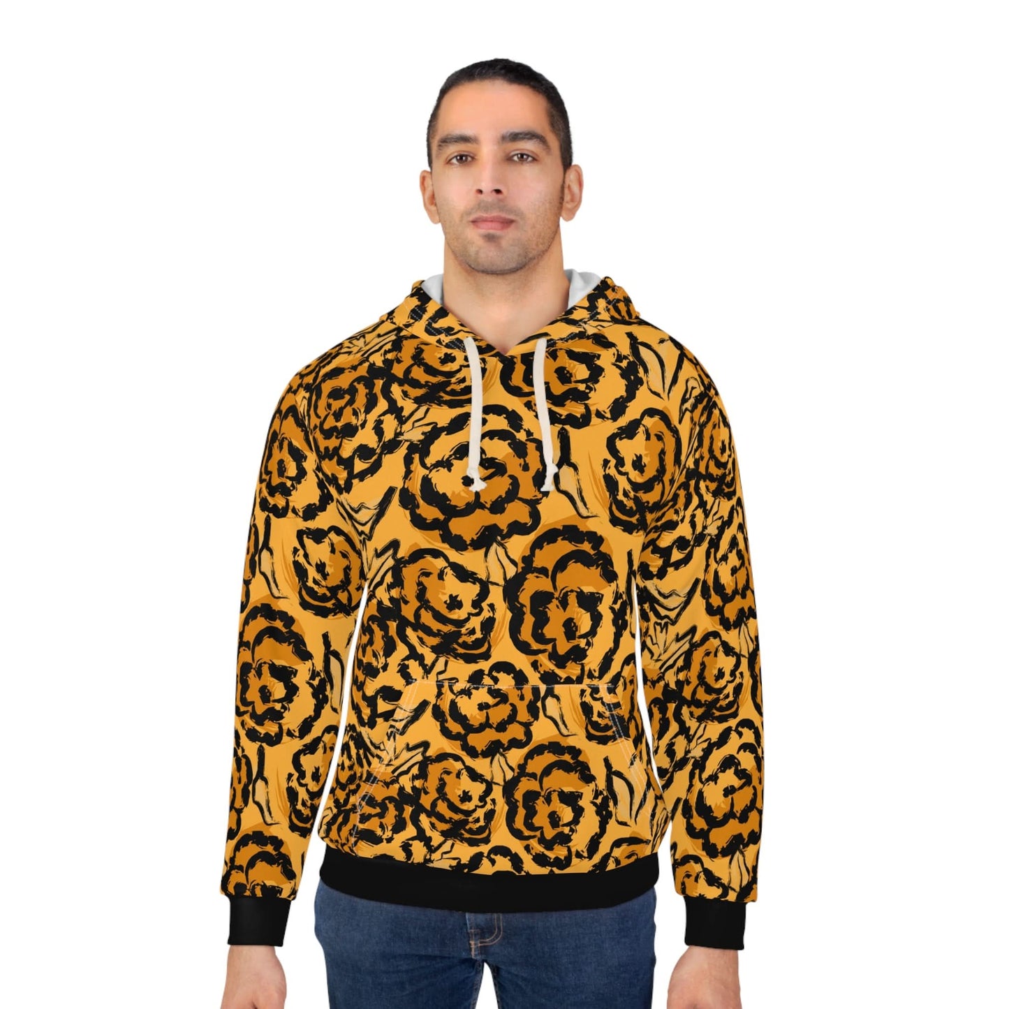 Black And Yellow Abstract - Mleem