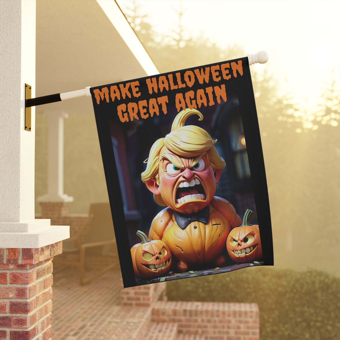 Halloween Garden Banner, Spooky House Décor, Fall Yard Sign, Halloween Decoration, Funny Pumpkin Banner, Outdoor Halloween Festivities