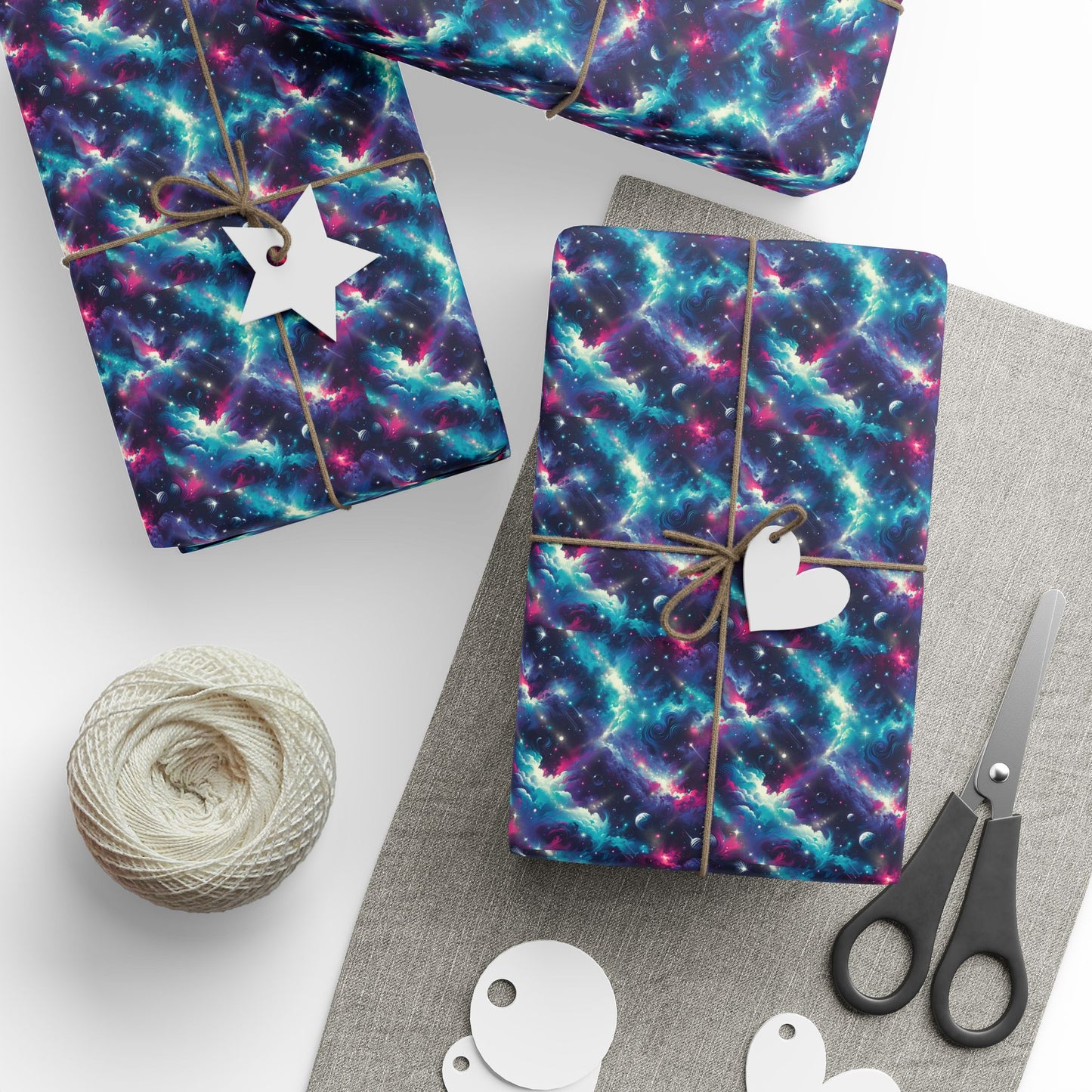 Cosmic Galaxy Wrapping Paper - Unique Gift Wrap for Any Occasion, Holiday Present, Birthday Gifts, DIY Crafts, Party Decor
