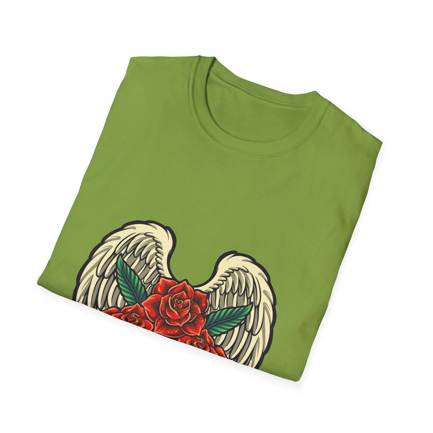 Red Rose Blooms with Angels Wings - Mleem