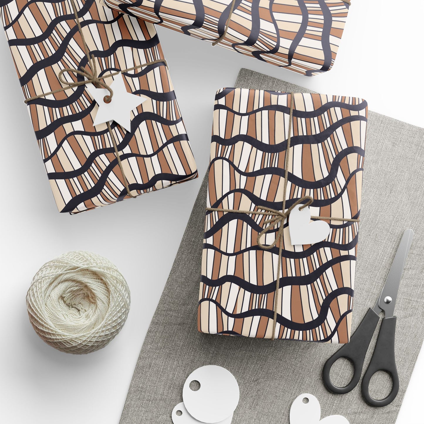 Stylish Wrapping Paper Roll for Gifts, Modern Gift Wrap, Eco-Friendly Wrapping, Holiday Decor, Birthday & Special Occasions