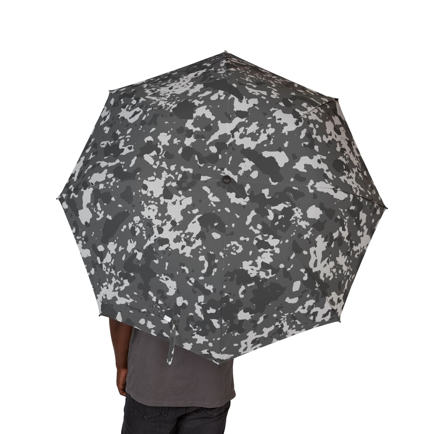Stylish Semi-Automatic Foldable Umbrella, Compact Rain Accessory, Outdoor Gear, Gift for Rainy Days, Travel Essential