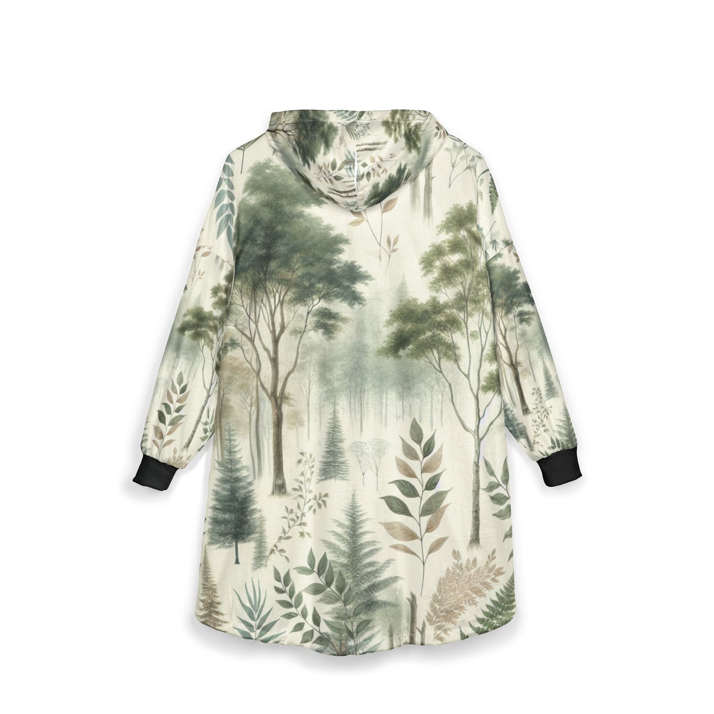 Cozy Forest-Themed Unisex Hooded Blanket