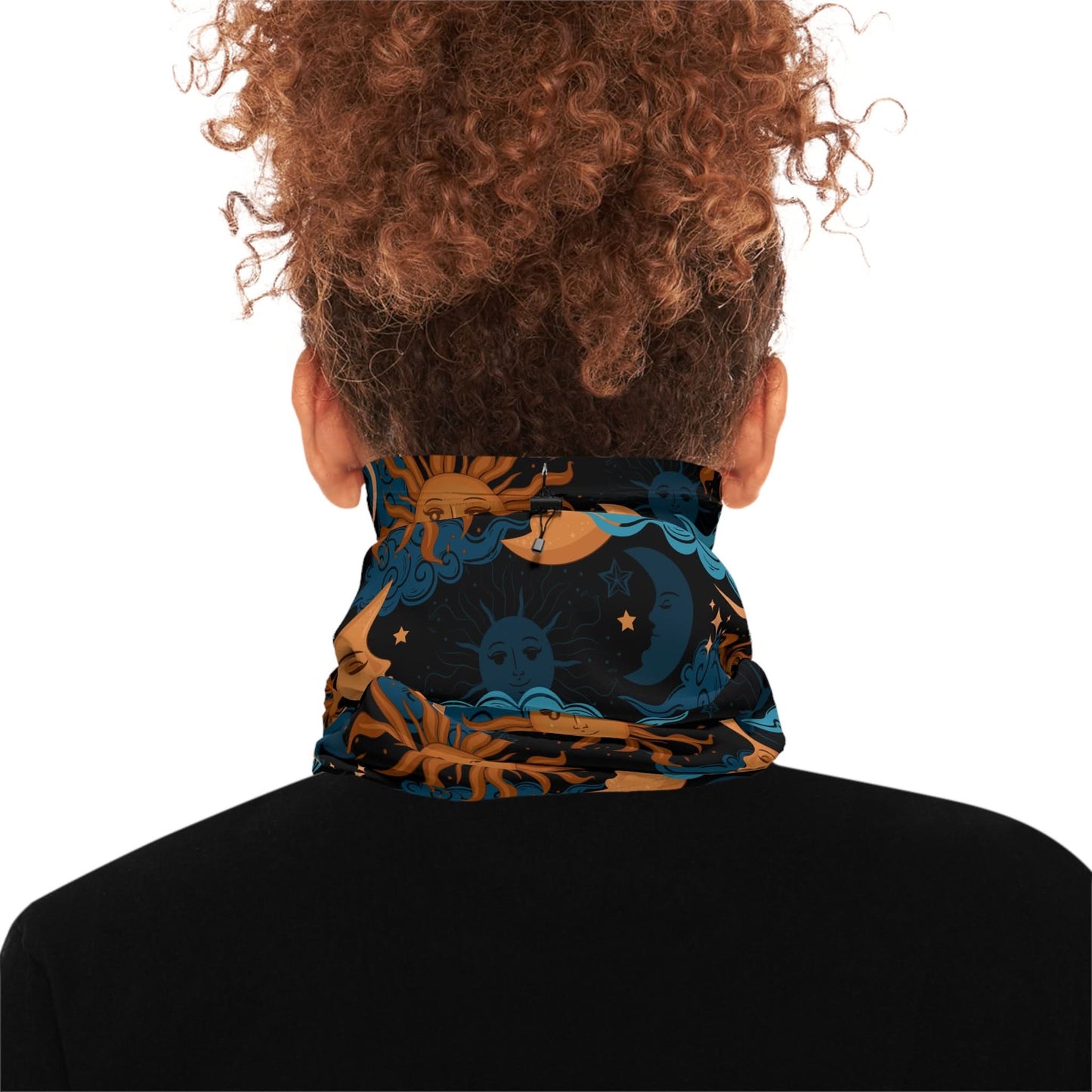 Winter Neck Gaiter With Drawstring - Mleem
