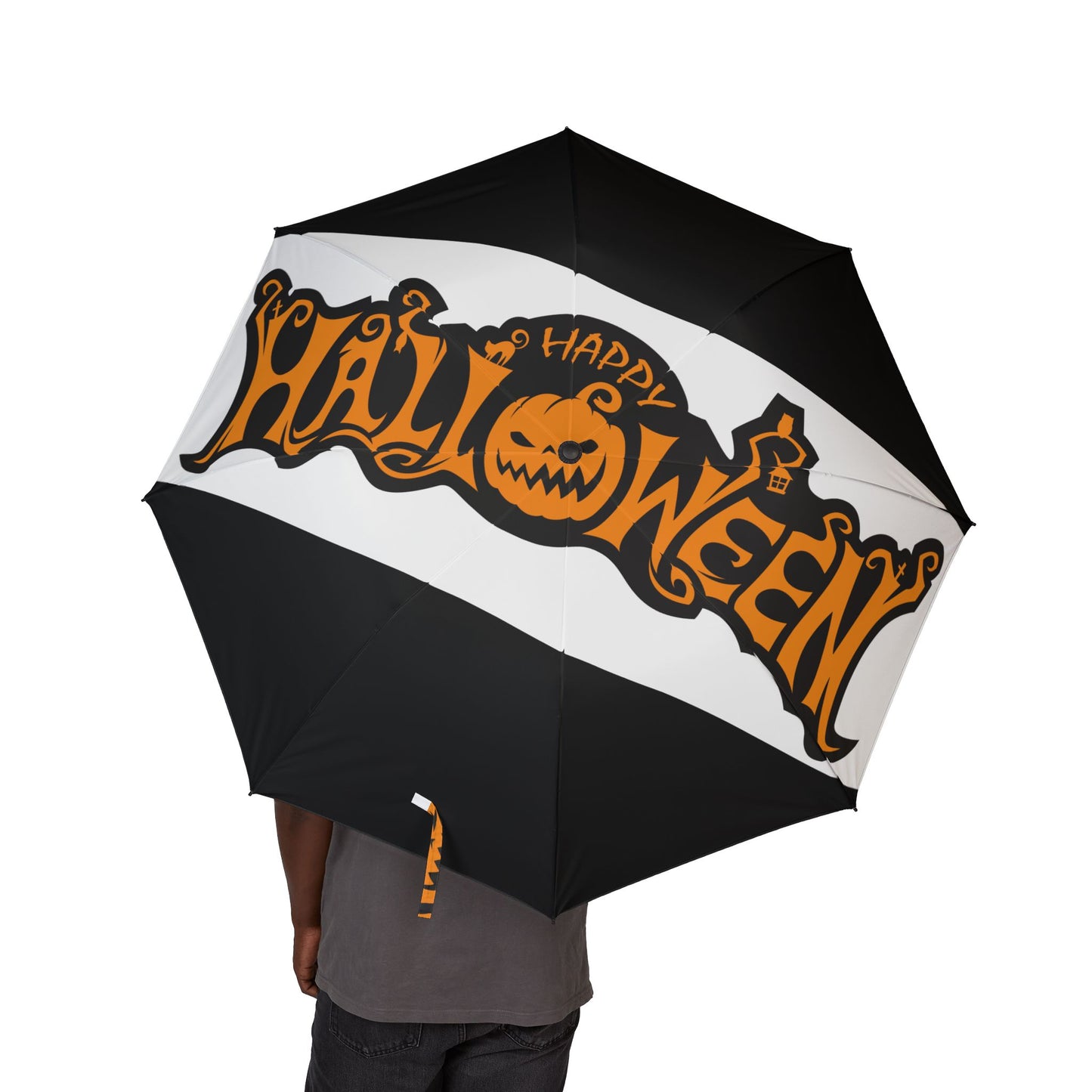 Stylish Semi-Automatic Umbrella, Unique Rain Protection, Folding Travel Umbrella, Gift for Him/Her, Weather-Resistant Design