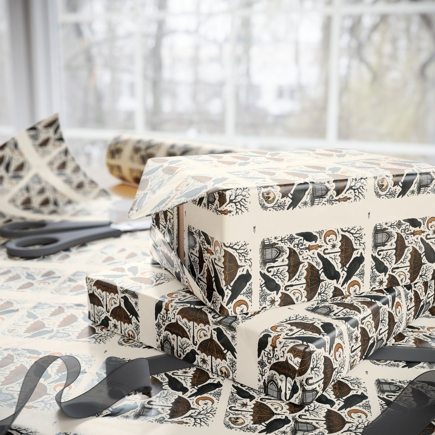 Elegant Eco-Friendly Wrapping Paper, Gift Wrap for Holidays, Birthdays, Eco-Conscious Gifts, Decorative Paper, Festive Wrap