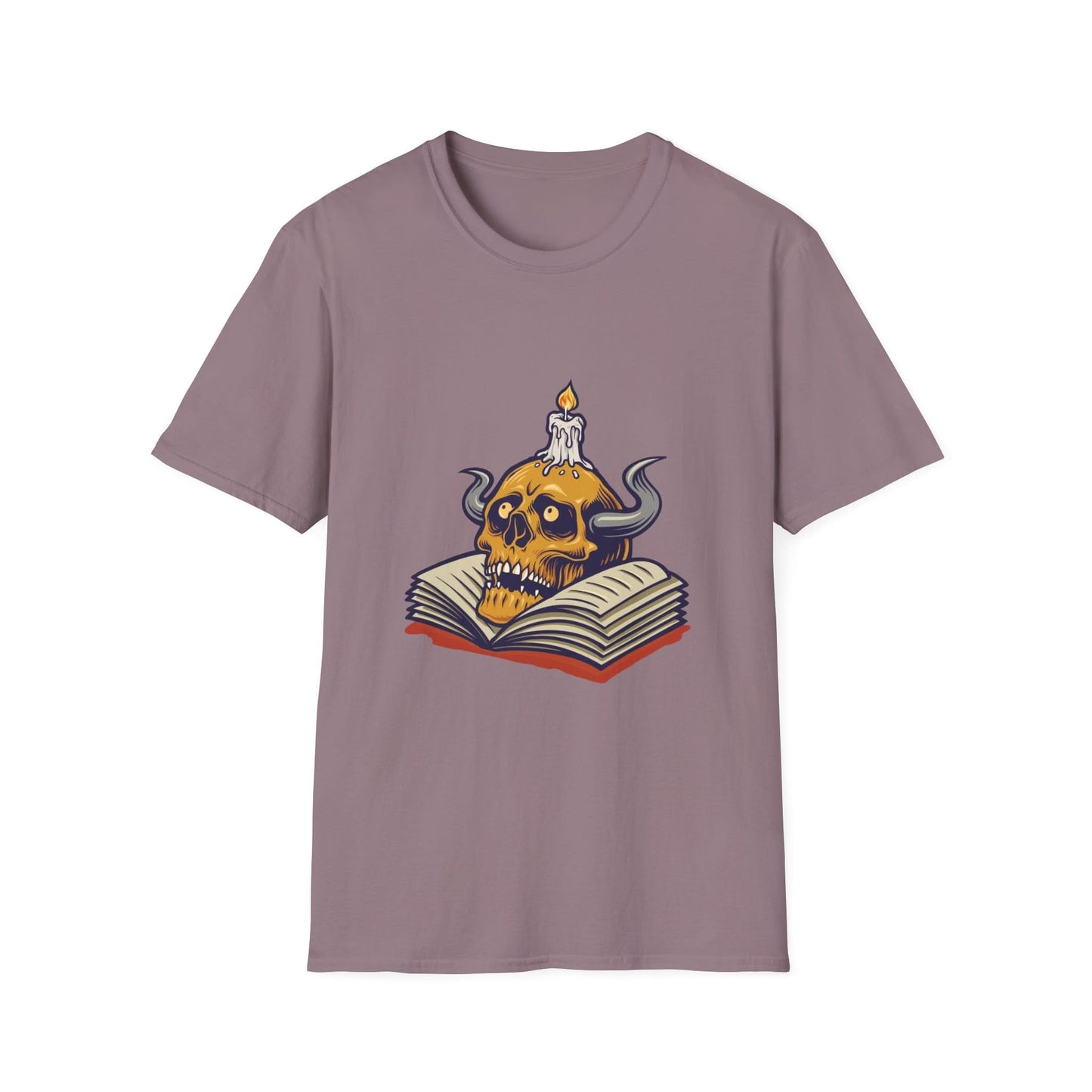 Human Skull and Book with Candle - Mleem
