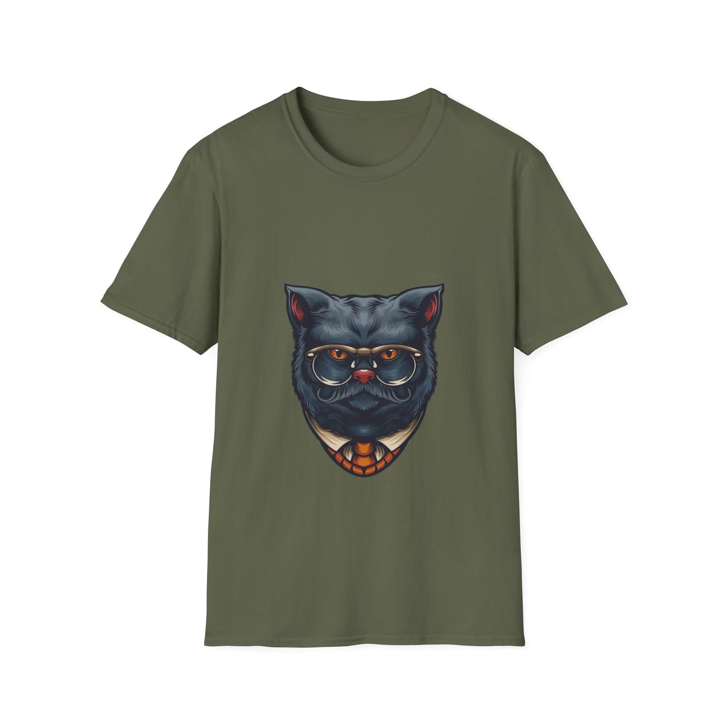 Grey Gentleman Cat with Glasses - Mleem