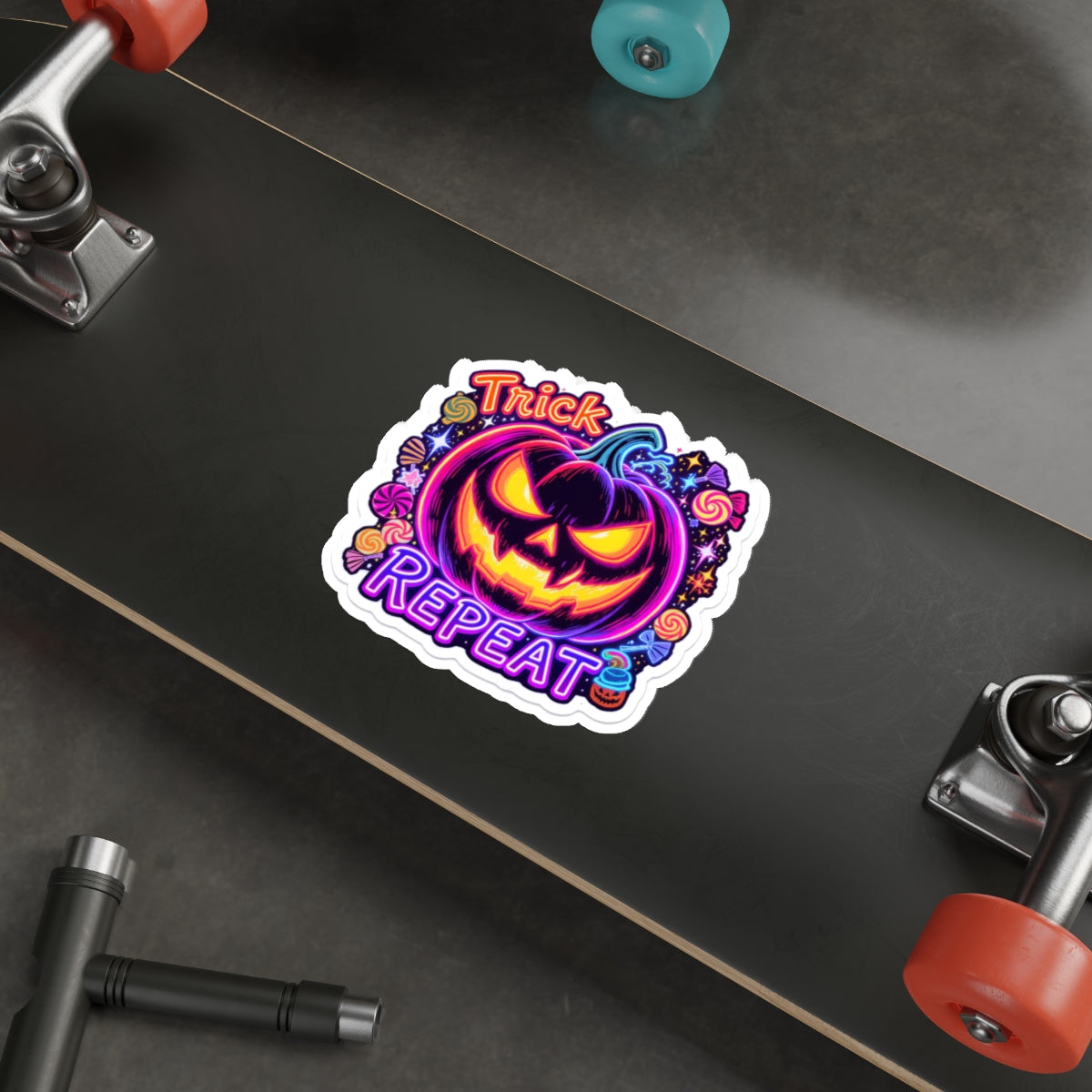 Halloween Die-Cut Stickers for Fun, Trick or Treat Decor, Party Favors, Kids' Gifts, Laptop Decals