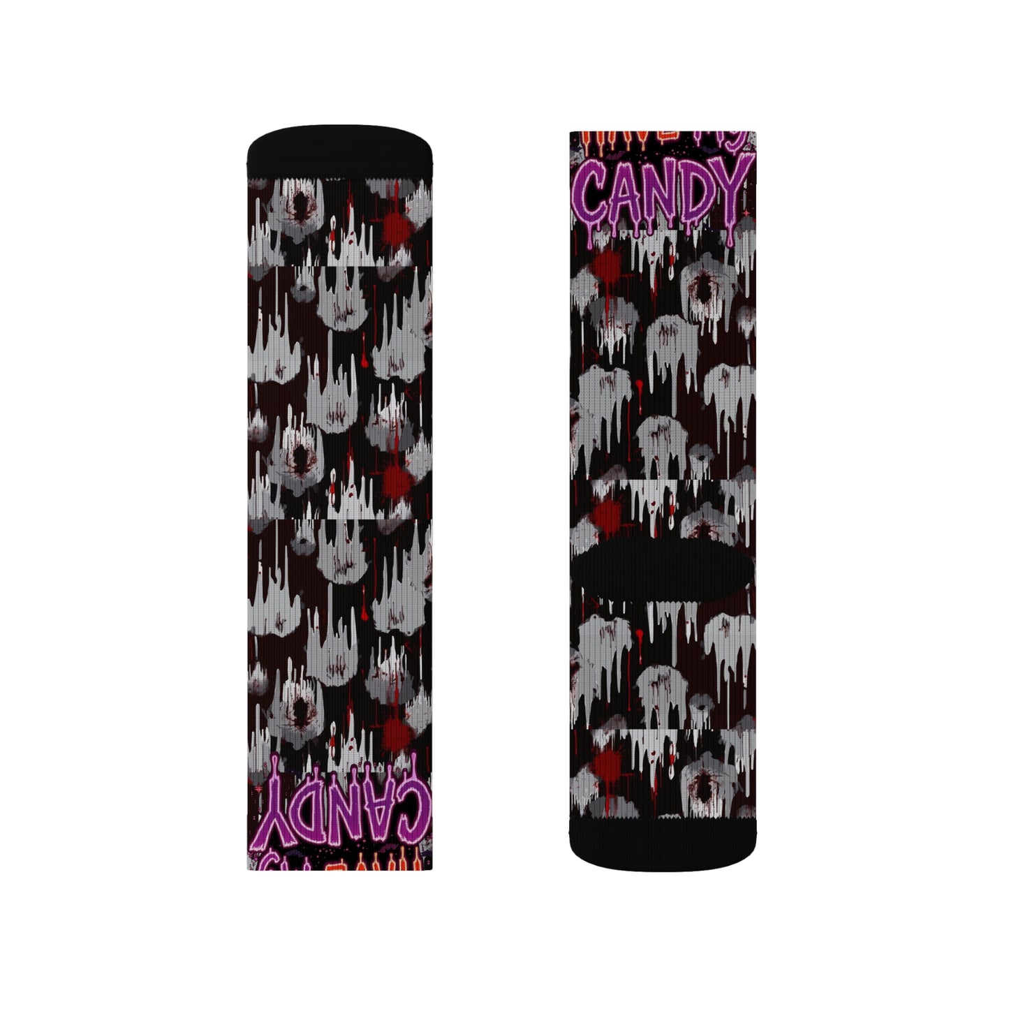 Sublimation Socks - Spooky Ghost Design, Perfect for Halloween, Unique Gift for Friends, Fun Novelty Wear, Cozy Home Accessories