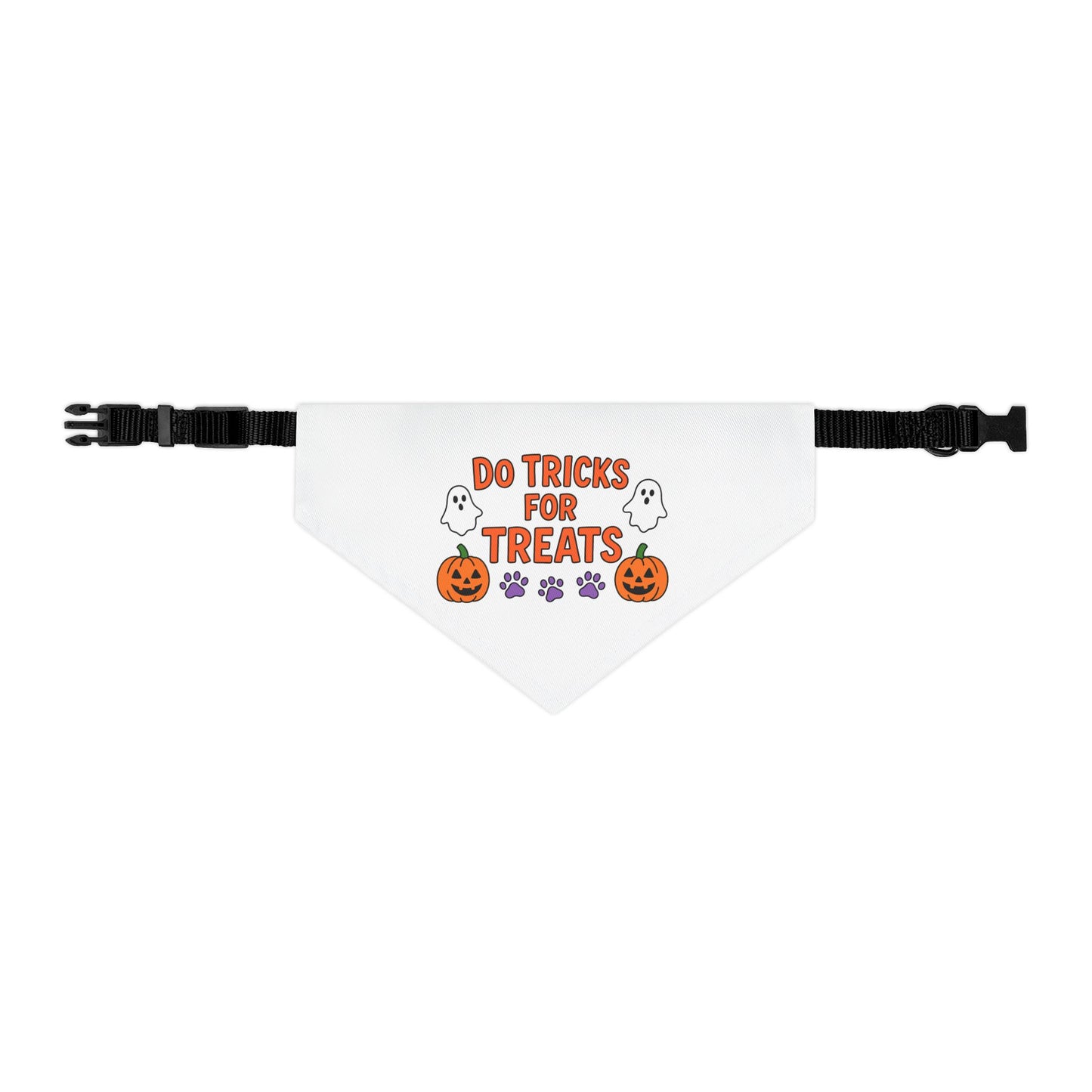 Halloween Pet Bandana, Dog Costume Accessory, Trick or Treat Bandana, Pet Halloween Apparel, Spooky Dog Outfit