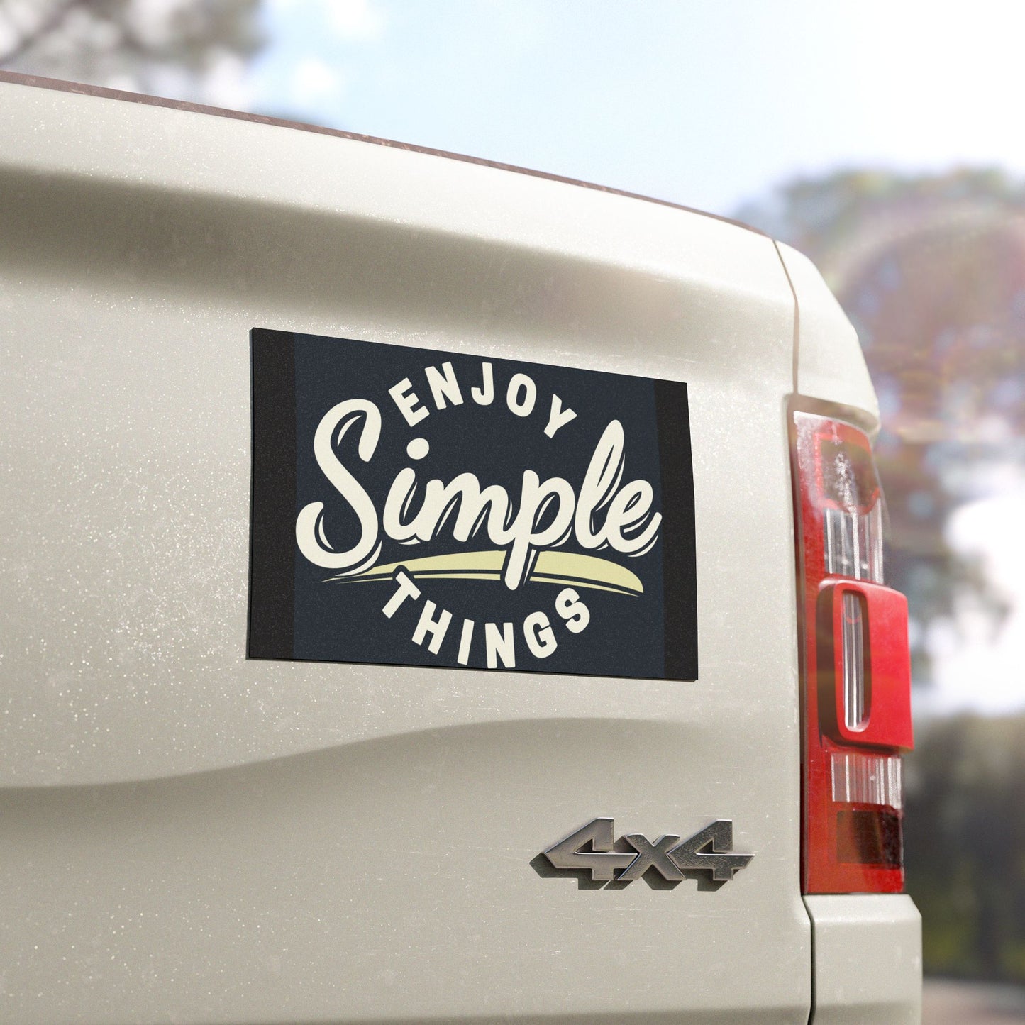 Enjoy Simple Things Car Magnets, Fun Car Decor, Vehicle Accessories, Gift for Nature Lovers, Positive Vibes Magnet