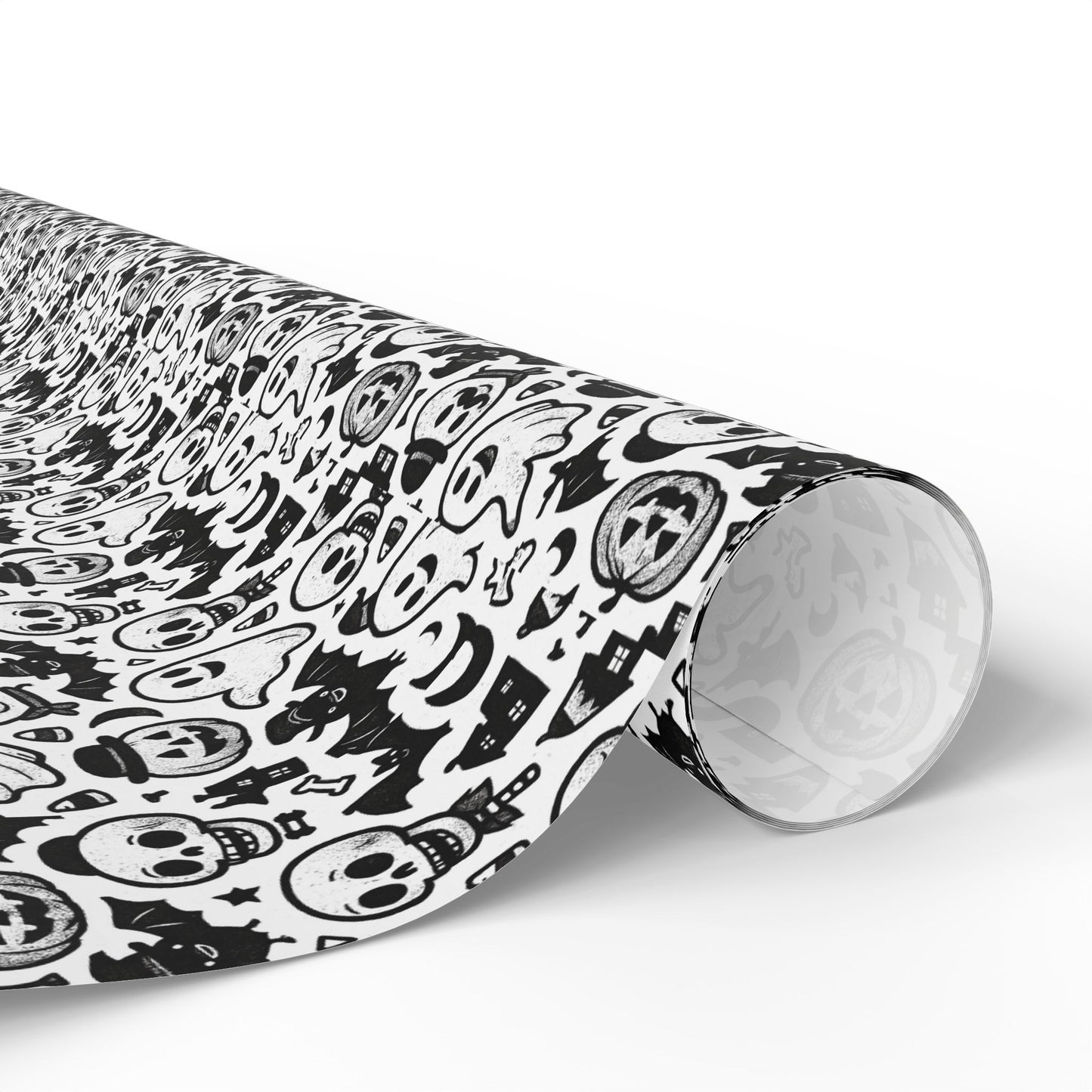Stylish Wrapping Paper for Unique Gifts, Skull Print Gift Wrap, Halloween Party Supplies, Eco-Friendly Gift Wrapping, Home Decor Accent
