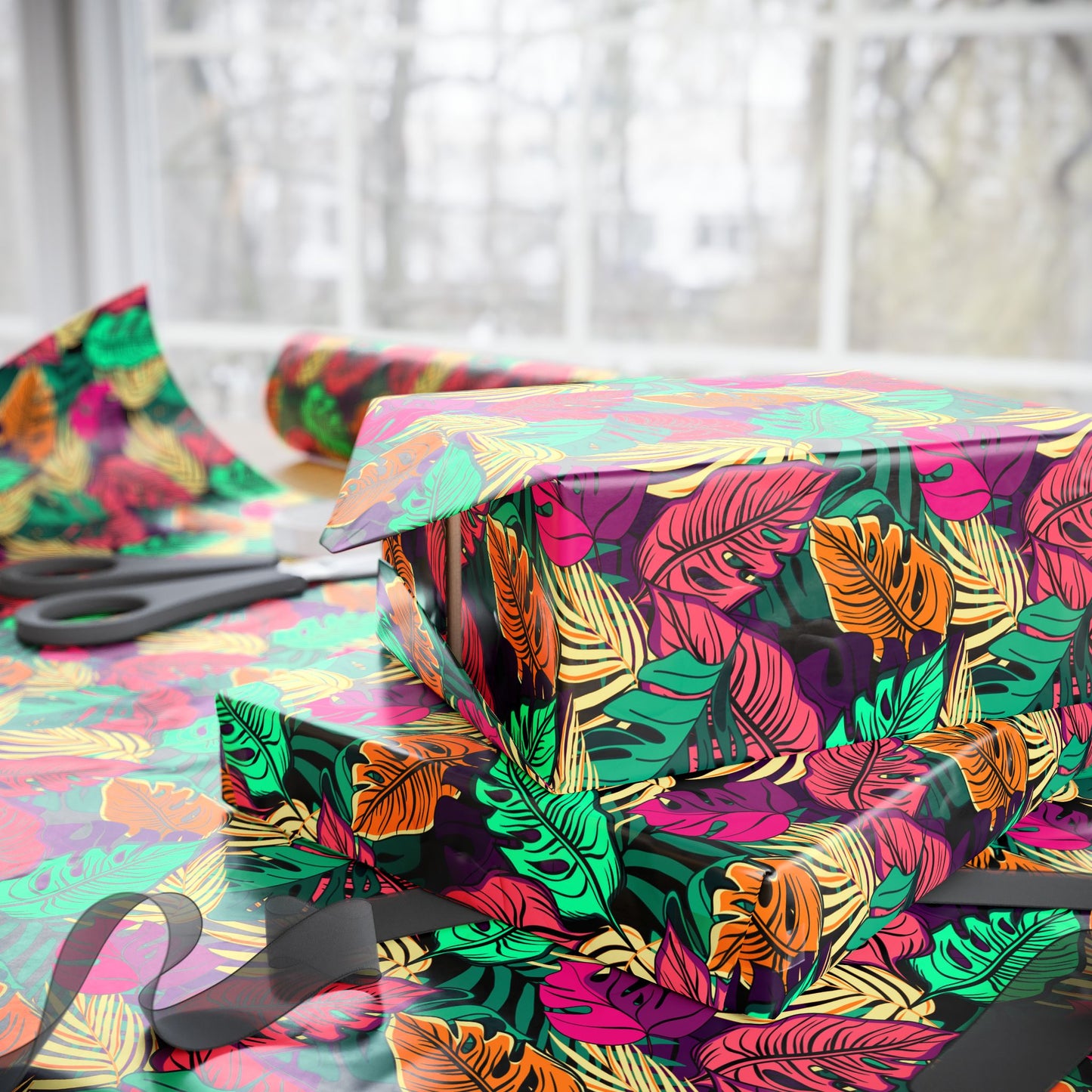 Vibrant Gift Wrapping Paper for All Occasions, Colorful Wrapping, Holiday Gift Wrap, Party Supplies, Eco-Friendly Paper