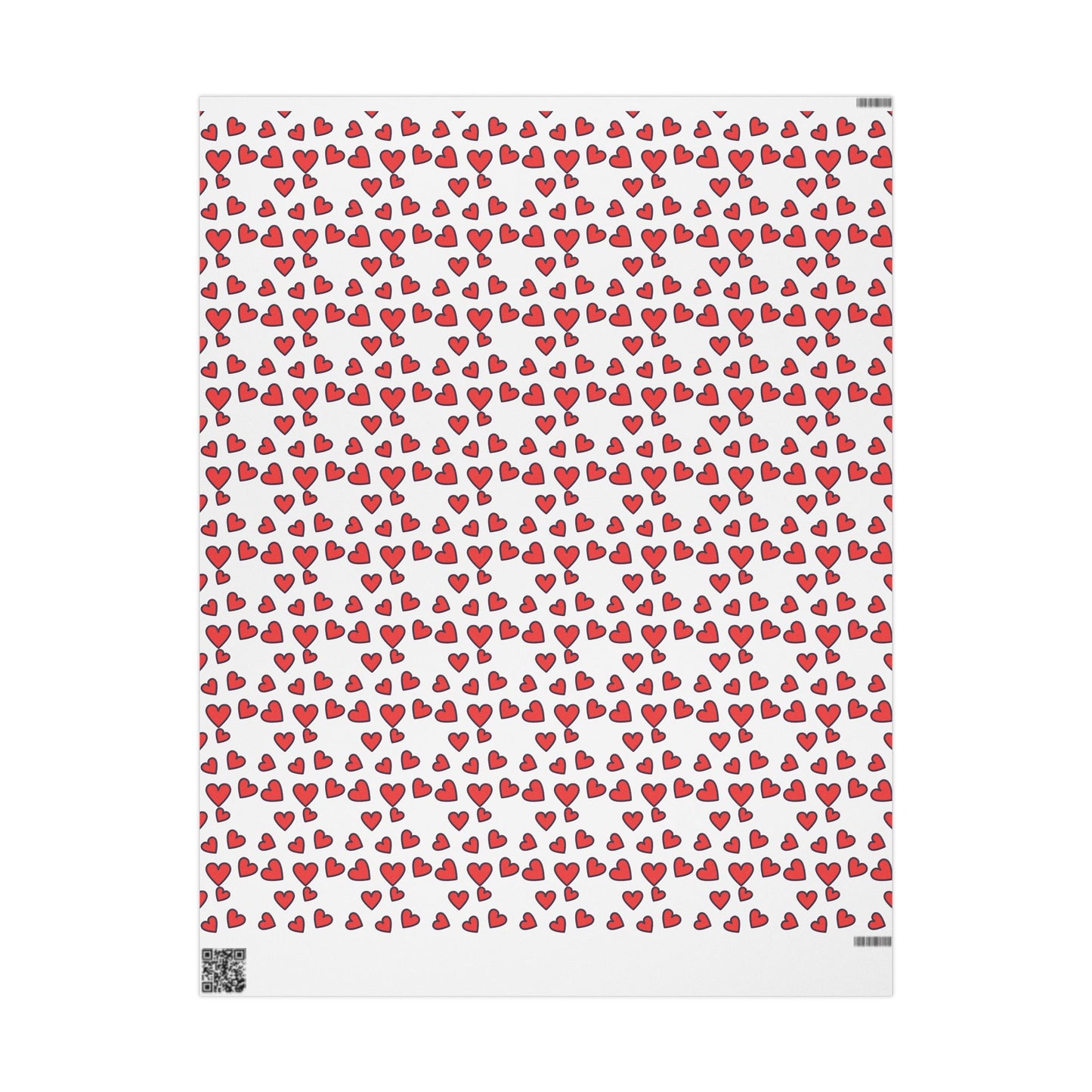 Festive Heart Wrapping Paper, Valentine's Gift Wrap, Love Bows, Holiday Decor, Cute Gift Packaging, Party Supplies