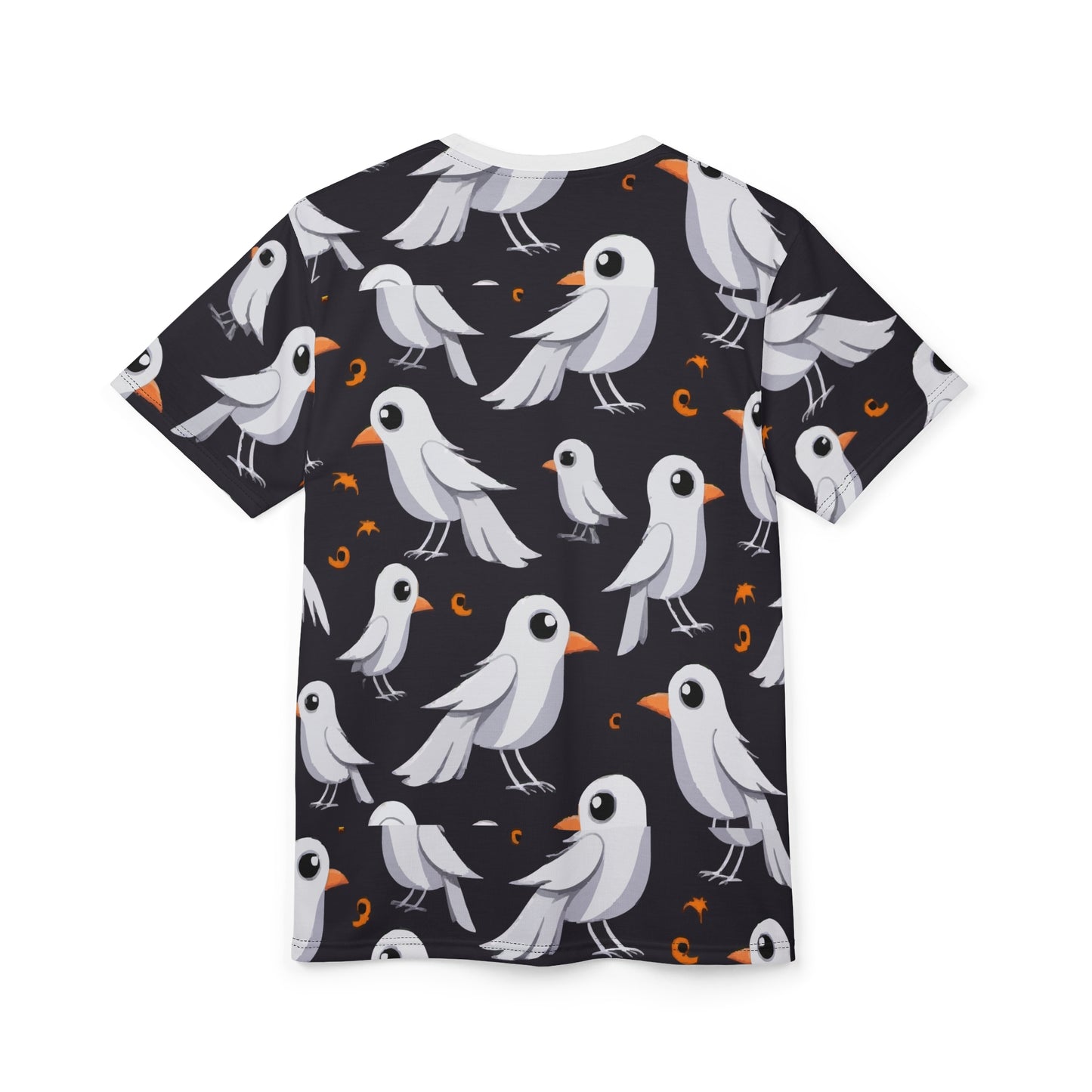Whimsical Bird Print Unisex Tee, Cute Graphic Shirt, Casual Wear, Gift for Bird Lovers, Summer Style, Fun Everyday Comfort