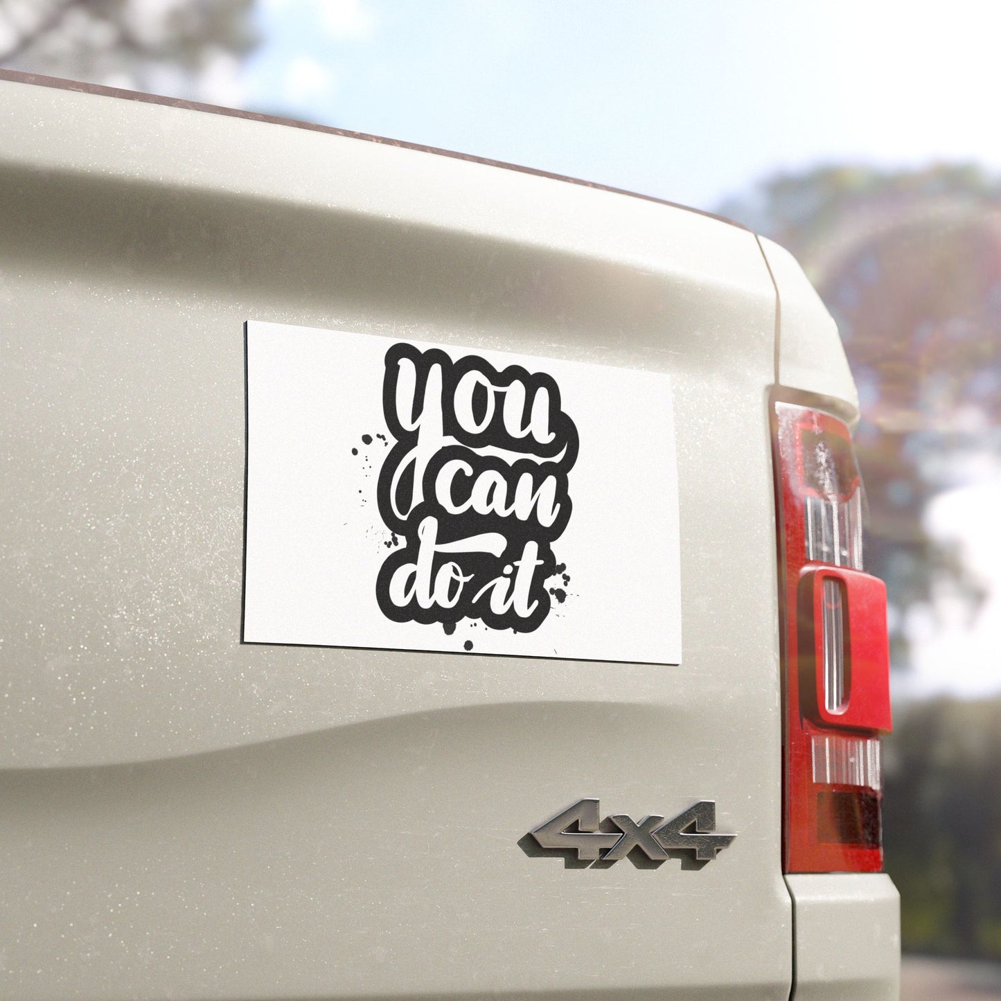 Inspirational Car Magnets - Motivational Sticker for Vehicles, Outdoor Decor, Gift, Positive Quote, You Can Do It