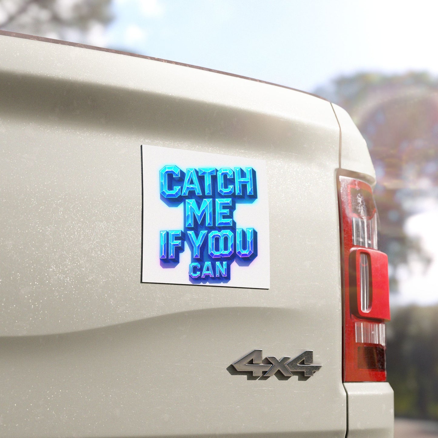 Catch Me If You Can Car Magnets - Fun Auto Decals for Road Trips, Car Gifts, Adventure Quotes, Cool Car Accessories
