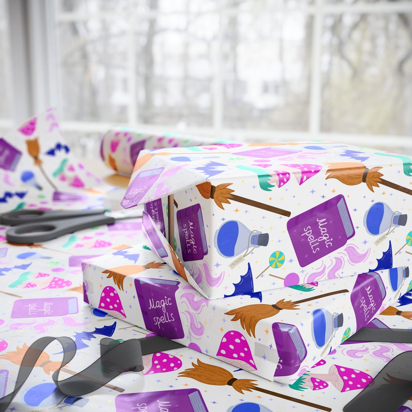 Colorful Gift Wraps for Celebrations, Holidays, Birthdays, Parties, Unique Wrapping Paper, Festive Present Supplies