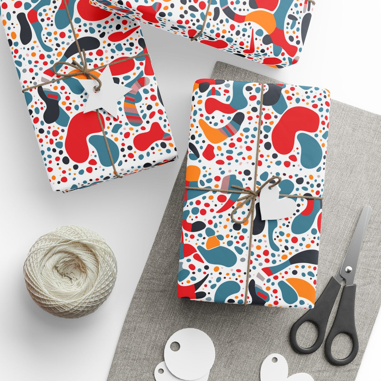 Vibrant Gift Wrapping Paper, Colorful Wrap for Birthdays, Holidays, Parties, Eco-friendly Roll for Presents, Unique Gift Wrap