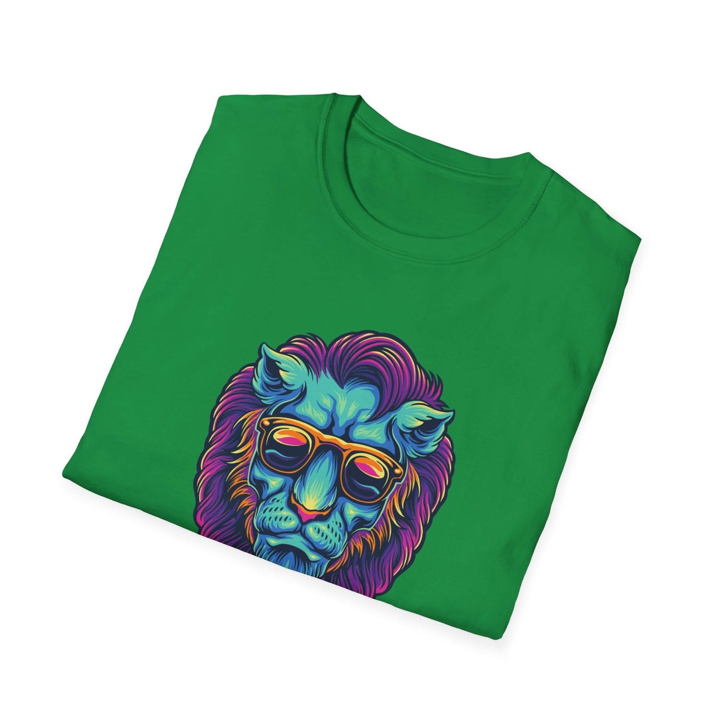 Lion Head with Sunglasses Psychedelic - Mleem