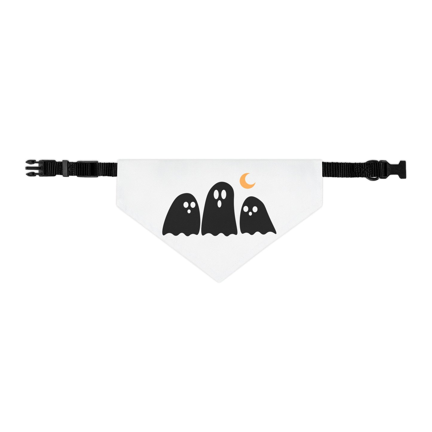Halloween Pet Bandana Collar, Cute Ghost Design, Dog Accessories, Pet Costume, Spooky Season, Holiday Wear, Gifts for Pet Lovers