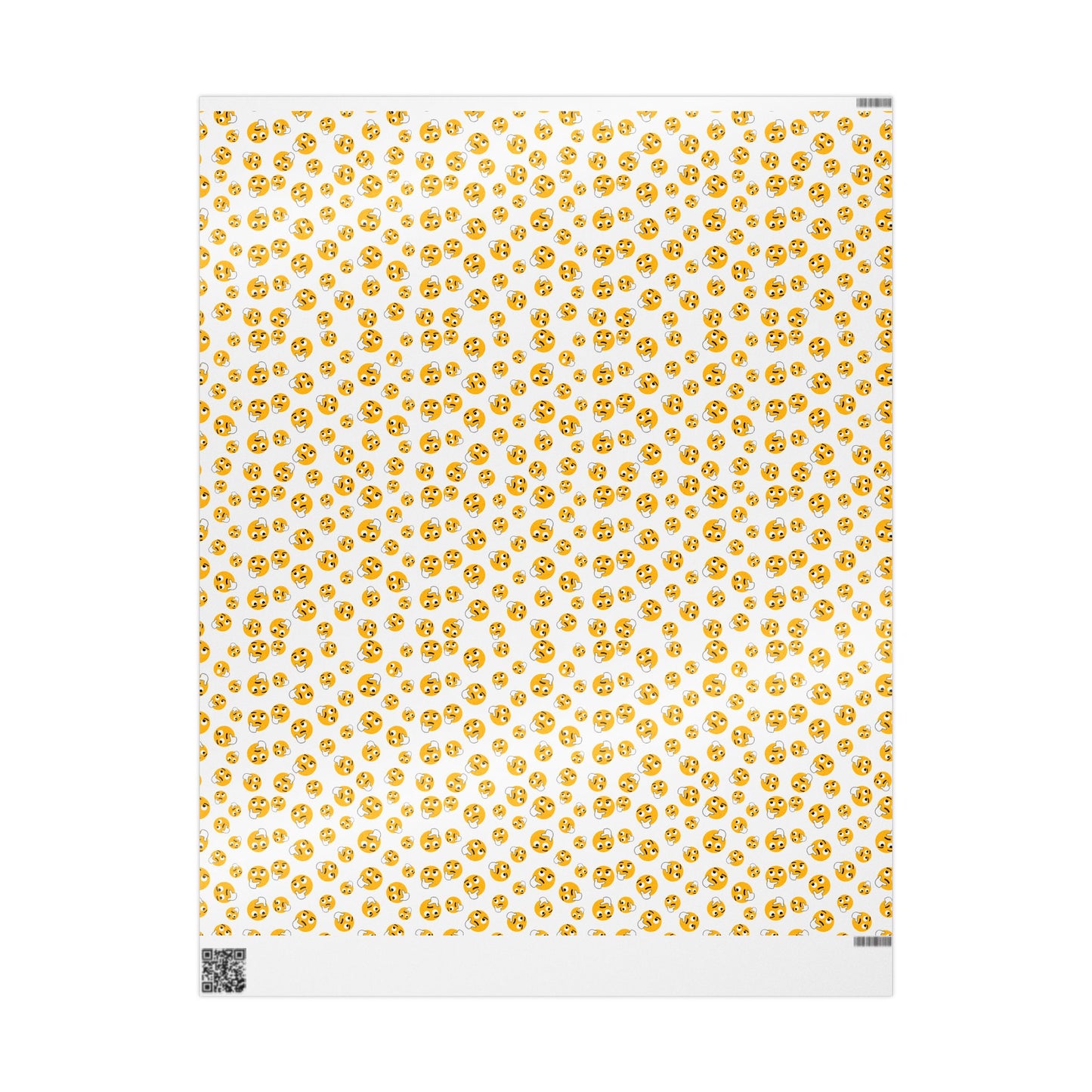 Whimsical Wrapping Paper Roll, Gift Wrap for Birthdays, Holidays, Parties, Unique Gift Presentation, Colorful Emoji Design