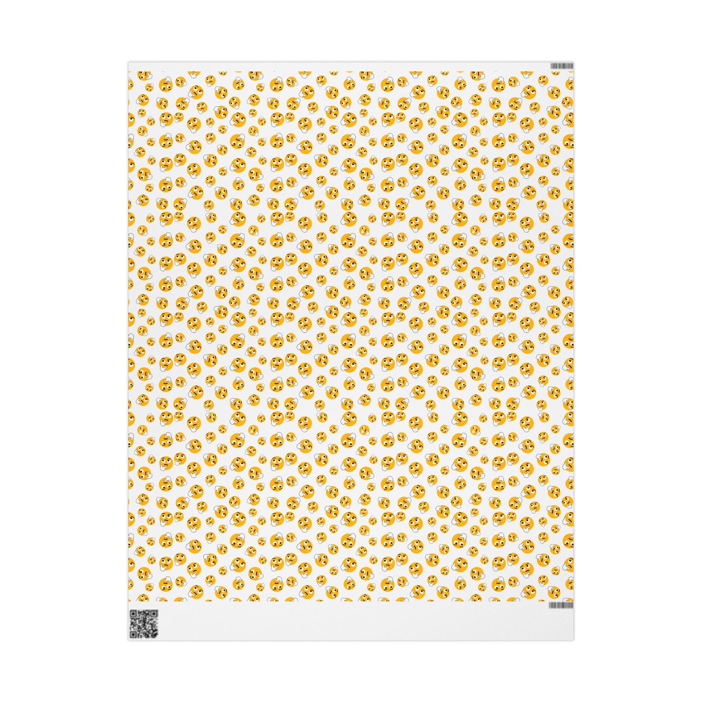 Whimsical Wrapping Paper Roll, Gift Wrap for Birthdays, Holidays, Parties, Unique Gift Presentation, Colorful Emoji Design