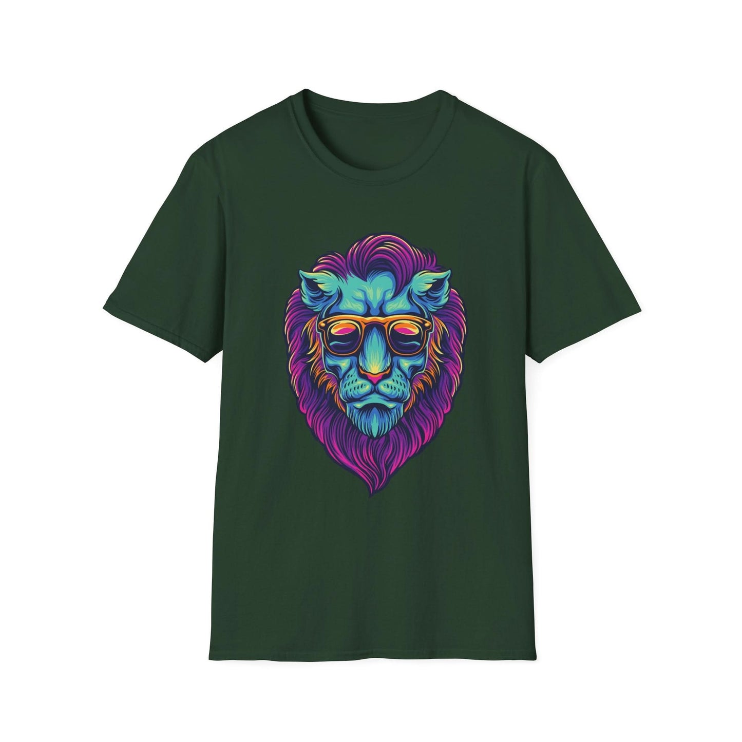 Lion Head with Sunglasses Psychedelic - Mleem