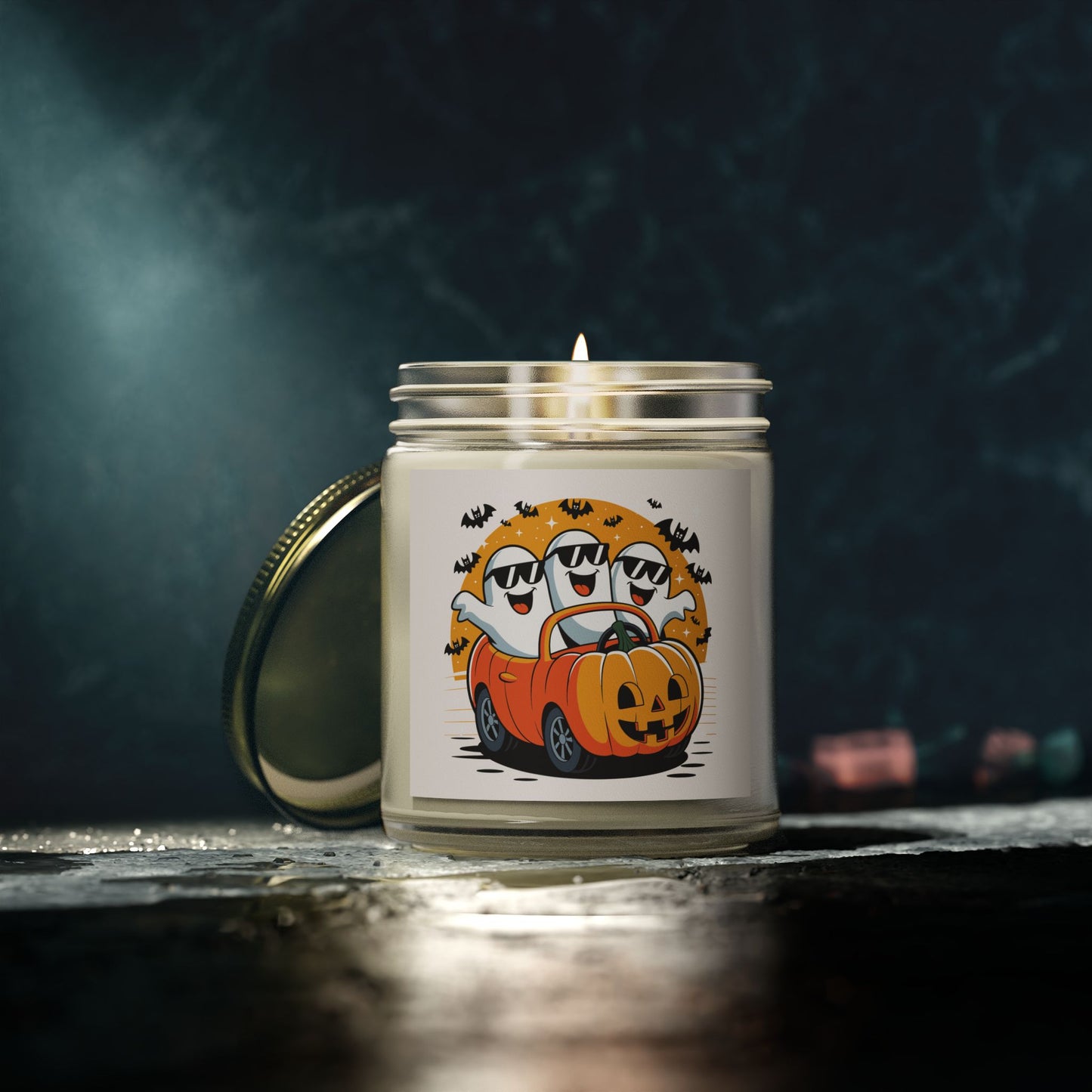 Halloween Scented Candle, Ghost and Pumpkin Car Decor, Fall Home Decor, Spooky Gifts, Aromatic Candle, Cozy Atmosphere