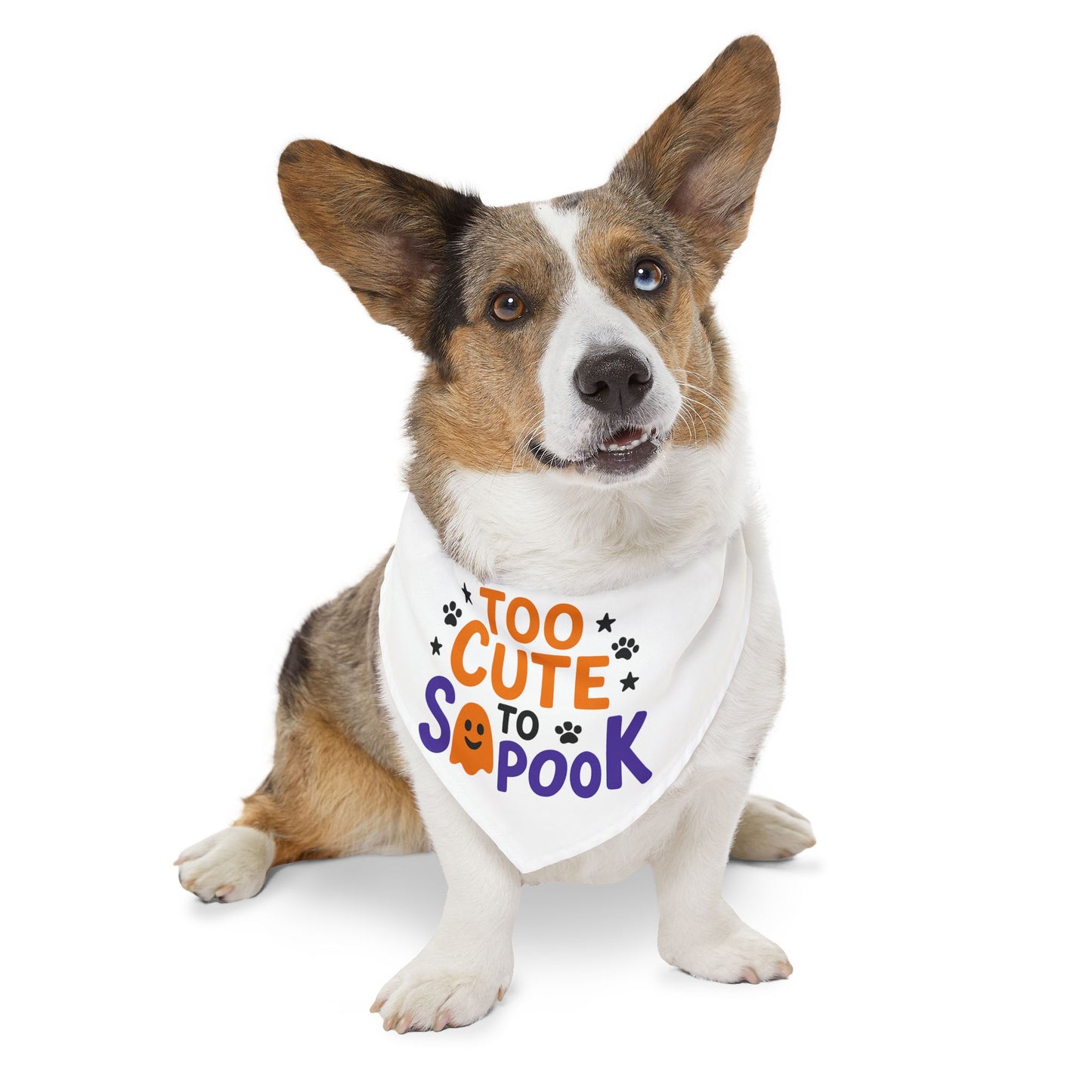 Adorable Pet Bandana Collar for Halloween, Dog Accessory, Cute Halloween Outfit, Pet Costume, Trick or Treat Ready