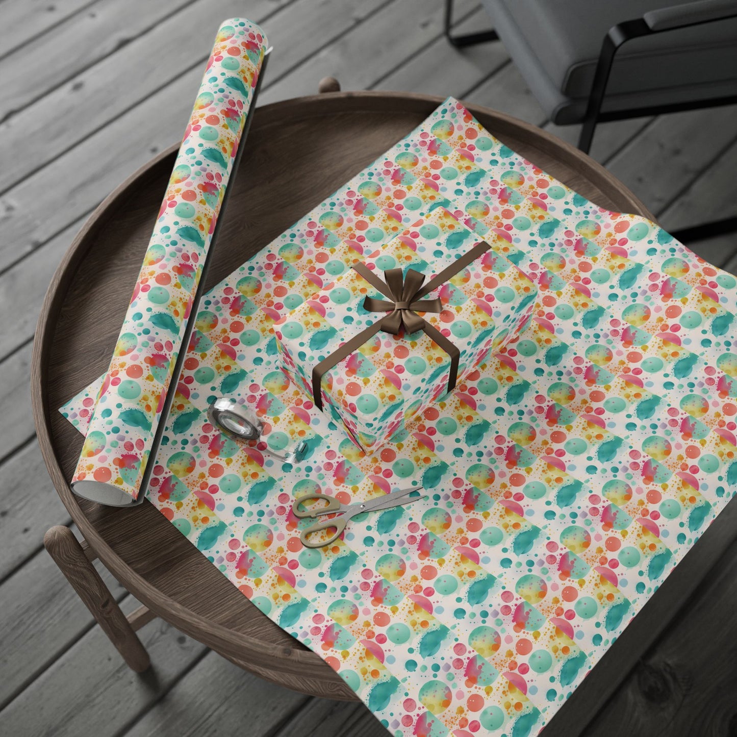 Vibrant Wrapping Paper Roll for All Occasions, Gift Wrap, Birthday, Holiday, Party Supplies, Eco-Friendly Gift Wrap