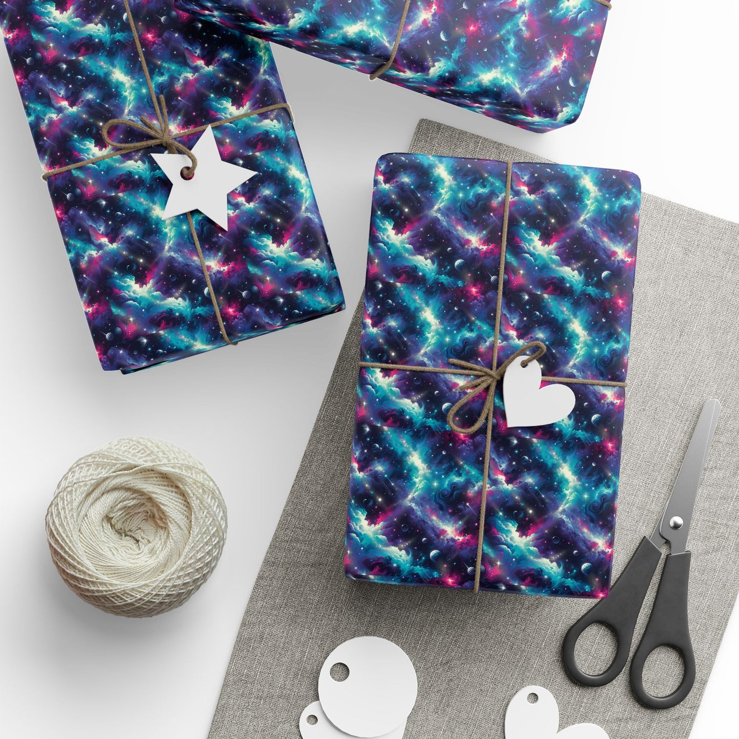 Cosmic Galaxy Wrapping Paper - Unique Gift Wrap for Any Occasion, Holiday Present, Birthday Gifts, DIY Crafts, Party Decor