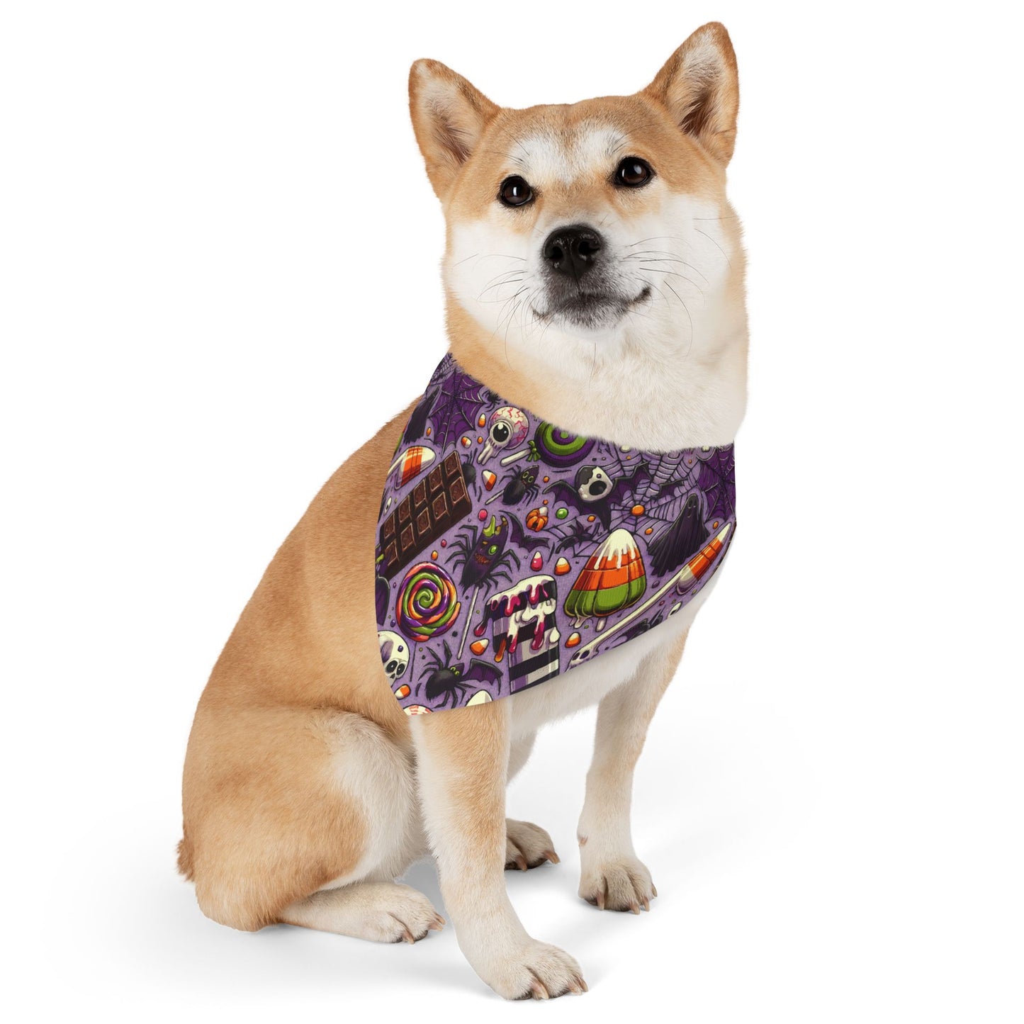 Halloween Pet Bandana Collar, Spooky Dog Accessory, Pet Costume, Fall Pet Fashion, Trick or Treat Gear